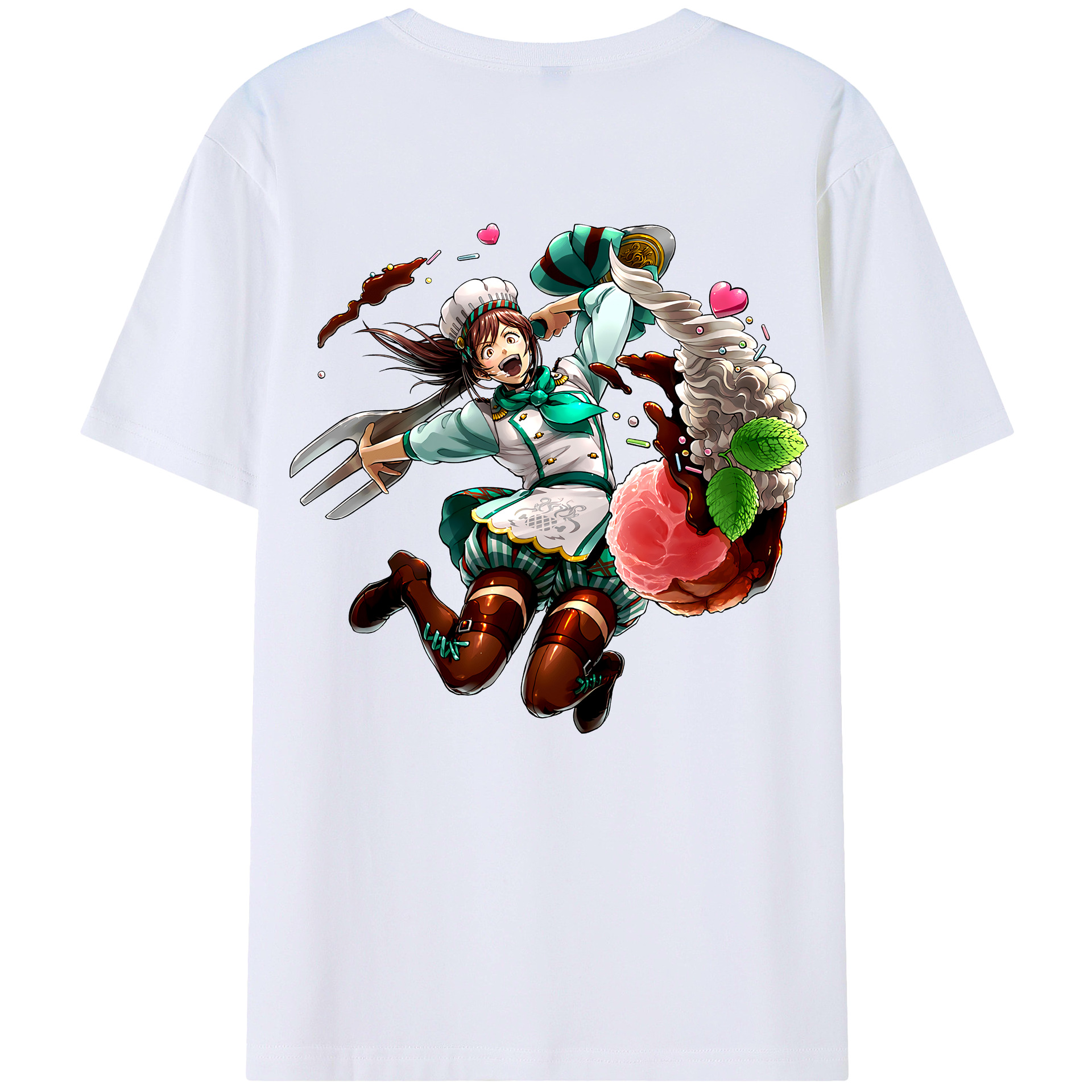 （画像用） 進撃の巨人 サシャ·ブラウス Attack on Titan Sasha Blaus 綿100％半袖Tシャツ（背面プリント）