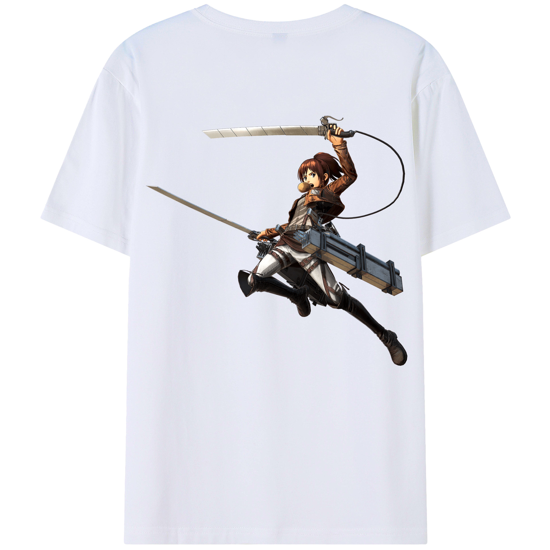（画像用） 進撃の巨人 サシャ·ブラウス Attack on Titan Sasha Blaus 綿100％半袖Tシャツ（背面プリント）