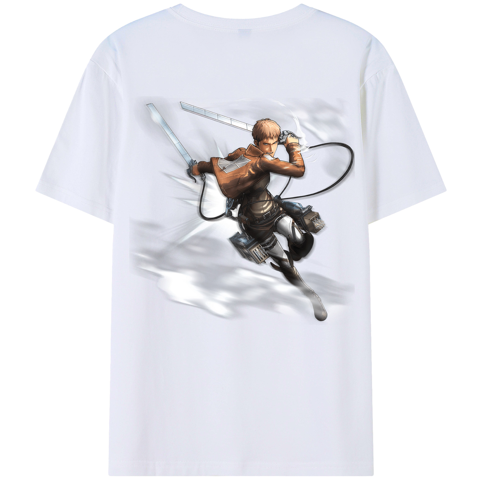 （画像用） 進撃の巨人 ジャン・キルシュタイン Attack on Titan Jean Kirstein 綿100％半袖Tシャツ（背面プリント）
