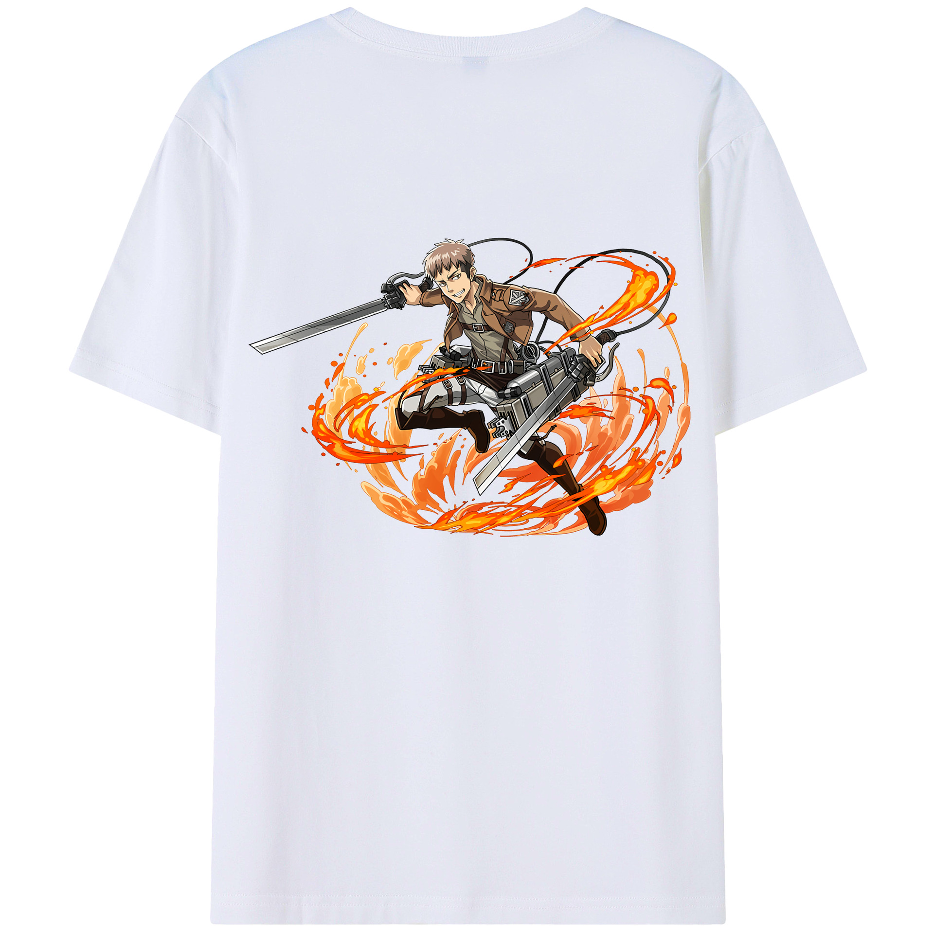 （画像用） 進撃の巨人 ジャン・キルシュタイン Attack on Titan Jean Kirstein 綿100％半袖Tシャツ（背面プリント）