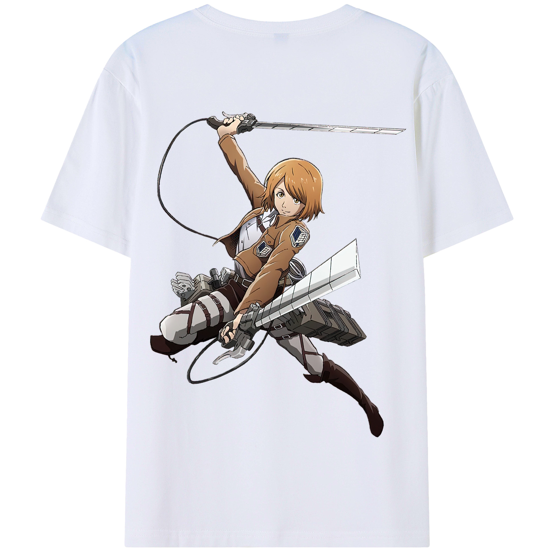 （画像用） 進撃の巨人 ペトラ·ラル Attack on Titan Petra Rall 綿100％半袖Tシャツ（背面プリント）