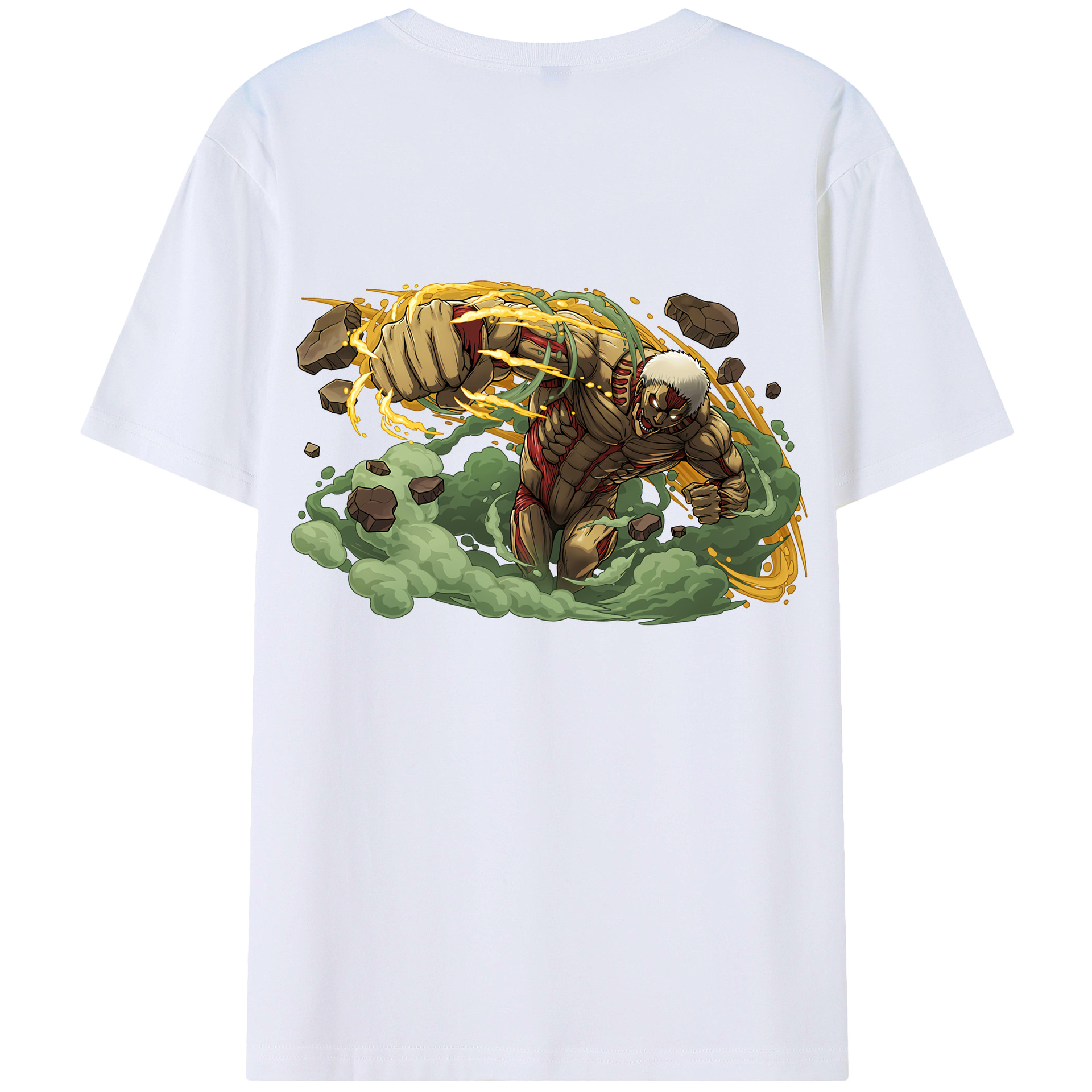 （画像用） 進撃の巨人 Attack on Titan 綿100％半袖Tシャツ（背面プリント）
