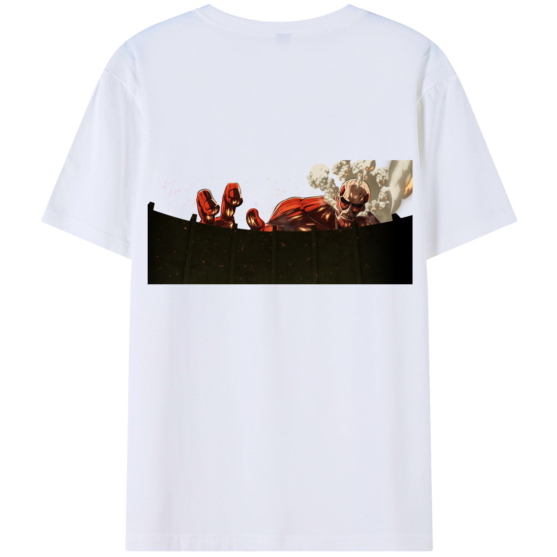 （画像用） 進撃の巨人 Attack on Titan 綿100％半袖Tシャツ（背面プリント）