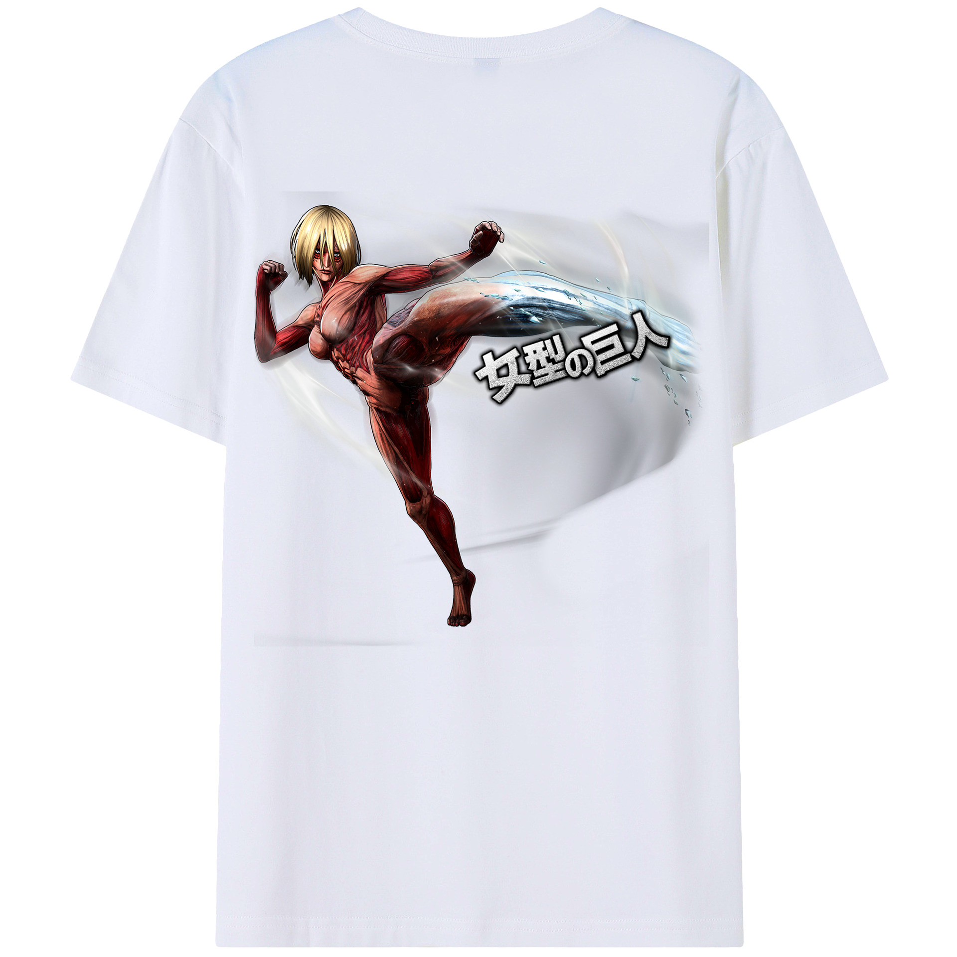 （画像用） 進撃の巨人 Attack on Titan 綿100％半袖Tシャツ（背面プリント）