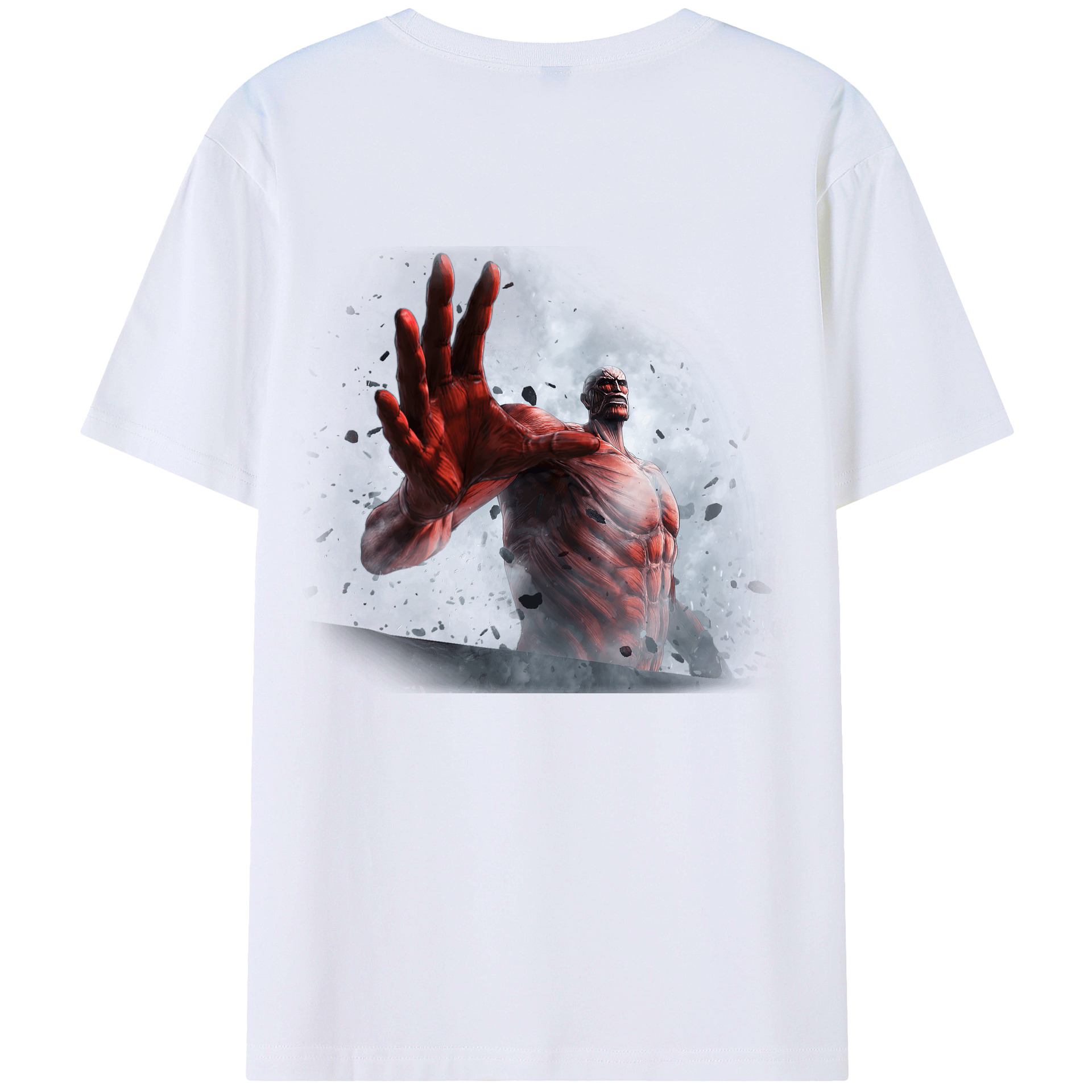 （画像用） 進撃の巨人 Attack on Titan 綿100％半袖Tシャツ（背面プリント）