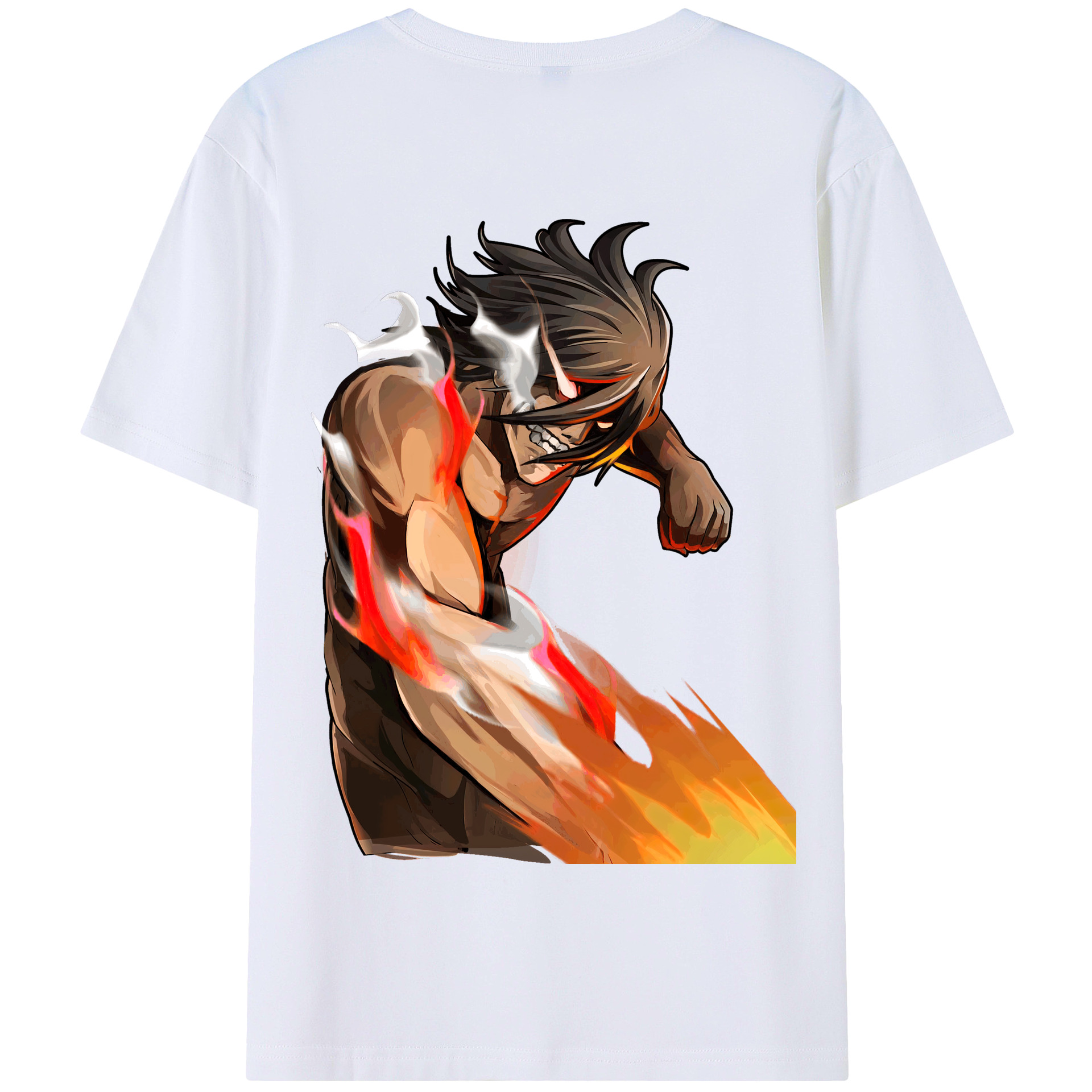 （画像用） 進撃の巨人 Attack on Titan 綿100％半袖Tシャツ（背面プリント）