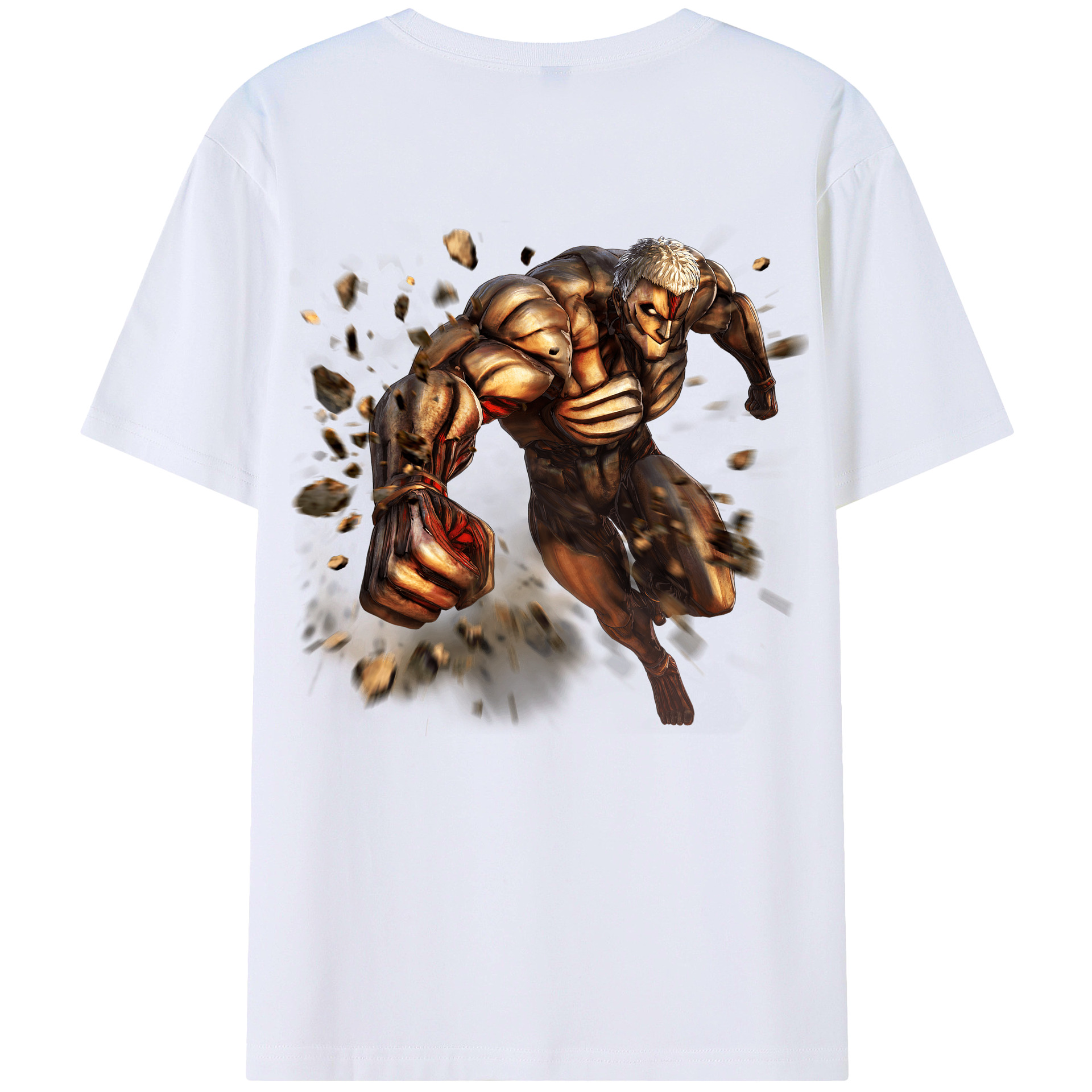 （画像用） 進撃の巨人 Attack on Titan 綿100％半袖Tシャツ（背面プリント）