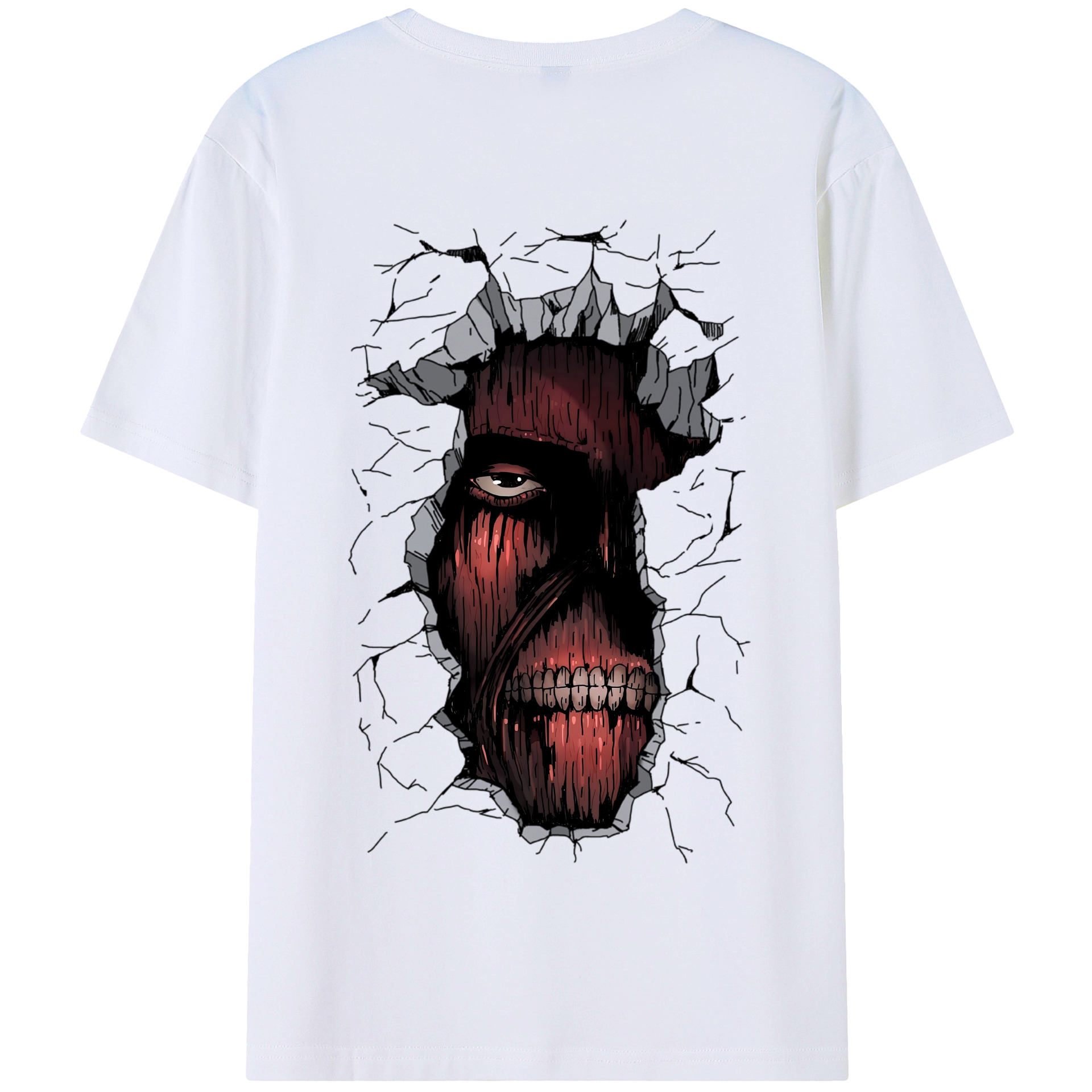 （画像用） 進撃の巨人 Attack on Titan 綿100％半袖Tシャツ（背面プリント）