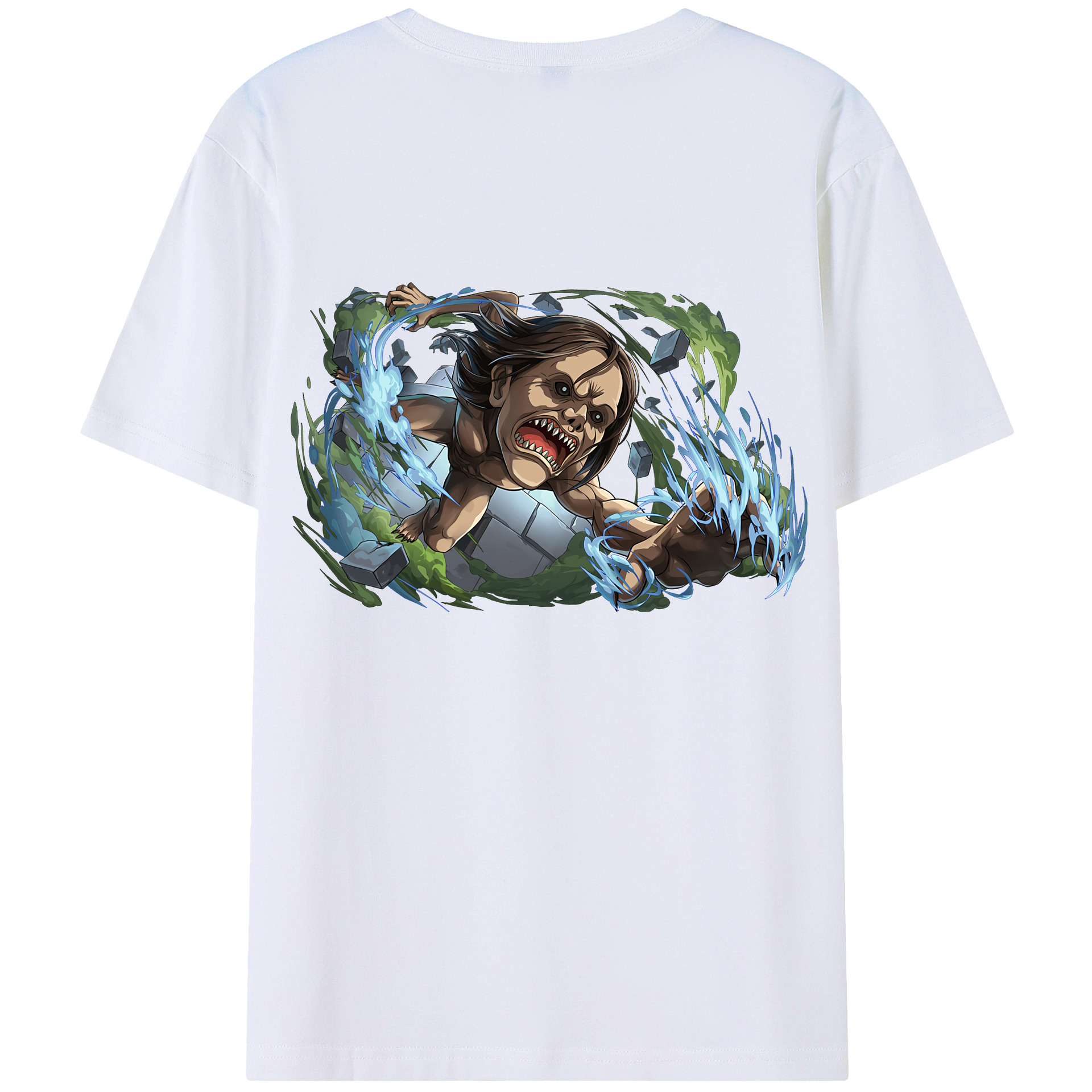 （画像用） 進撃の巨人 Attack on Titan 綿100％半袖Tシャツ（背面プリント）