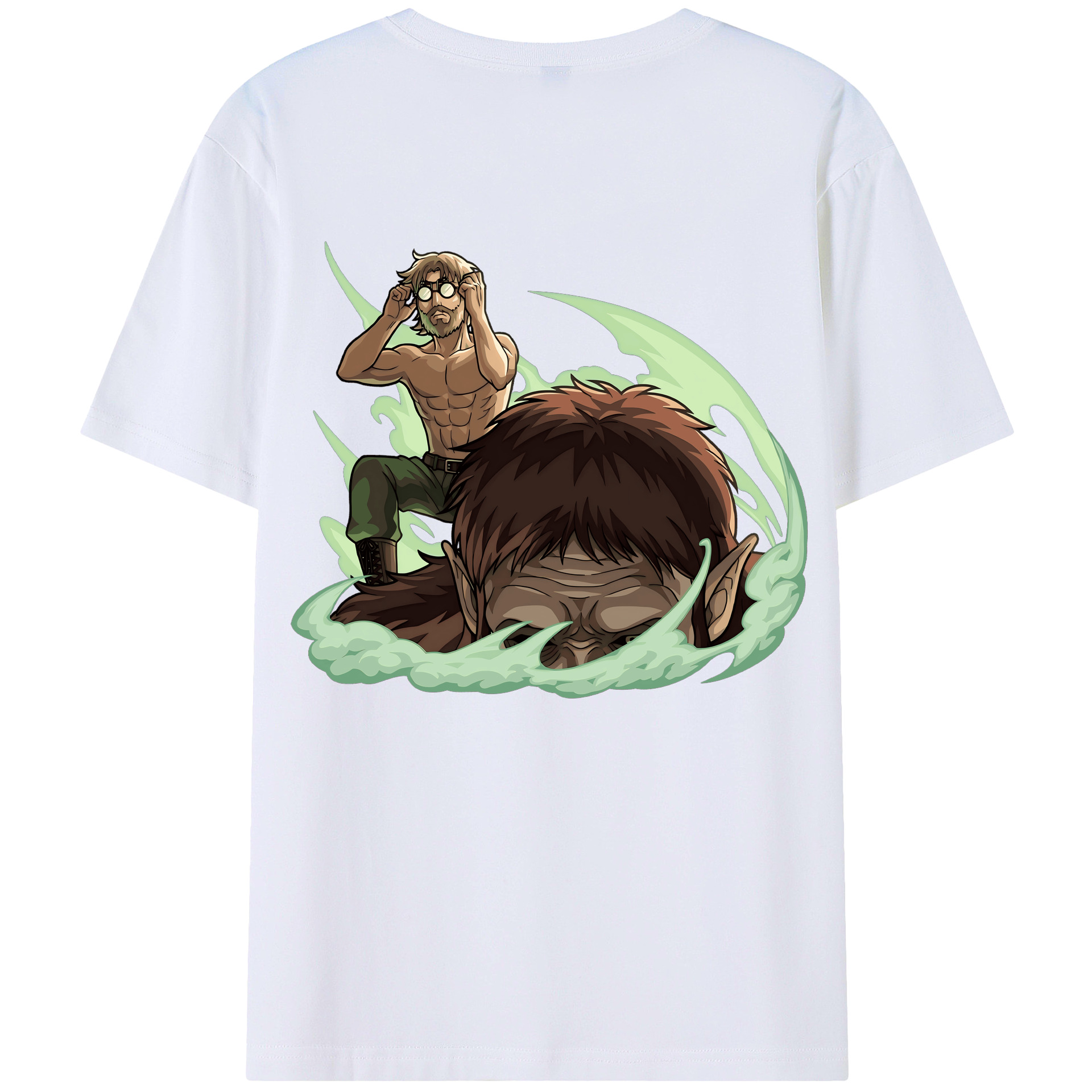 （画像用） 進撃の巨人 Attack on Titan 綿100％半袖Tシャツ（背面プリント）