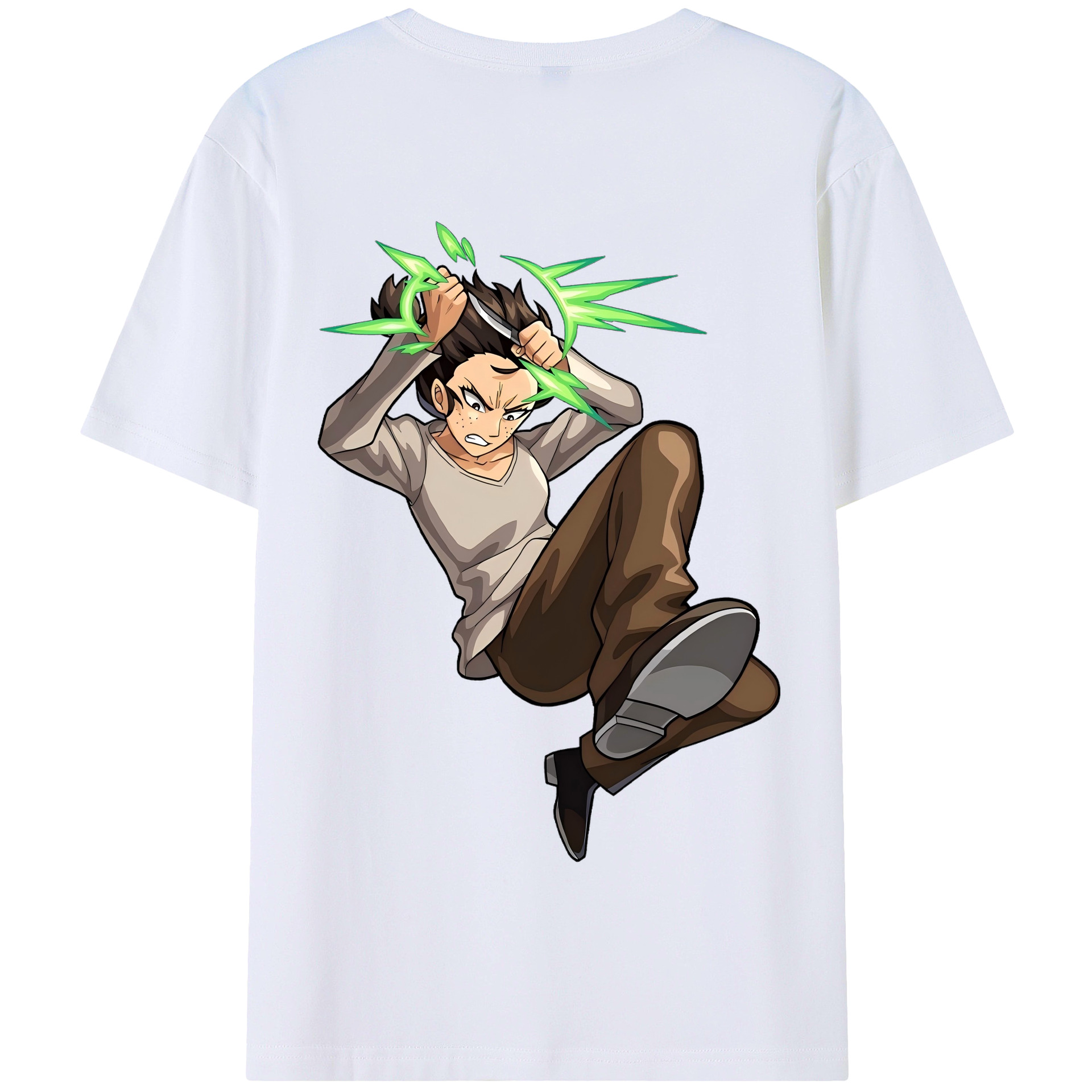 （画像用） 進撃の巨人 Attack on Titan 綿100％半袖Tシャツ（背面プリント）