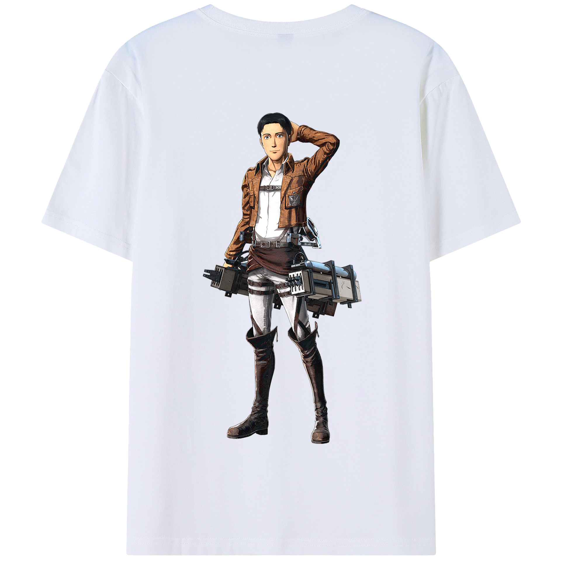 （画像用） 進撃の巨人 Attack on Titan 綿100％半袖Tシャツ（背面プリント）