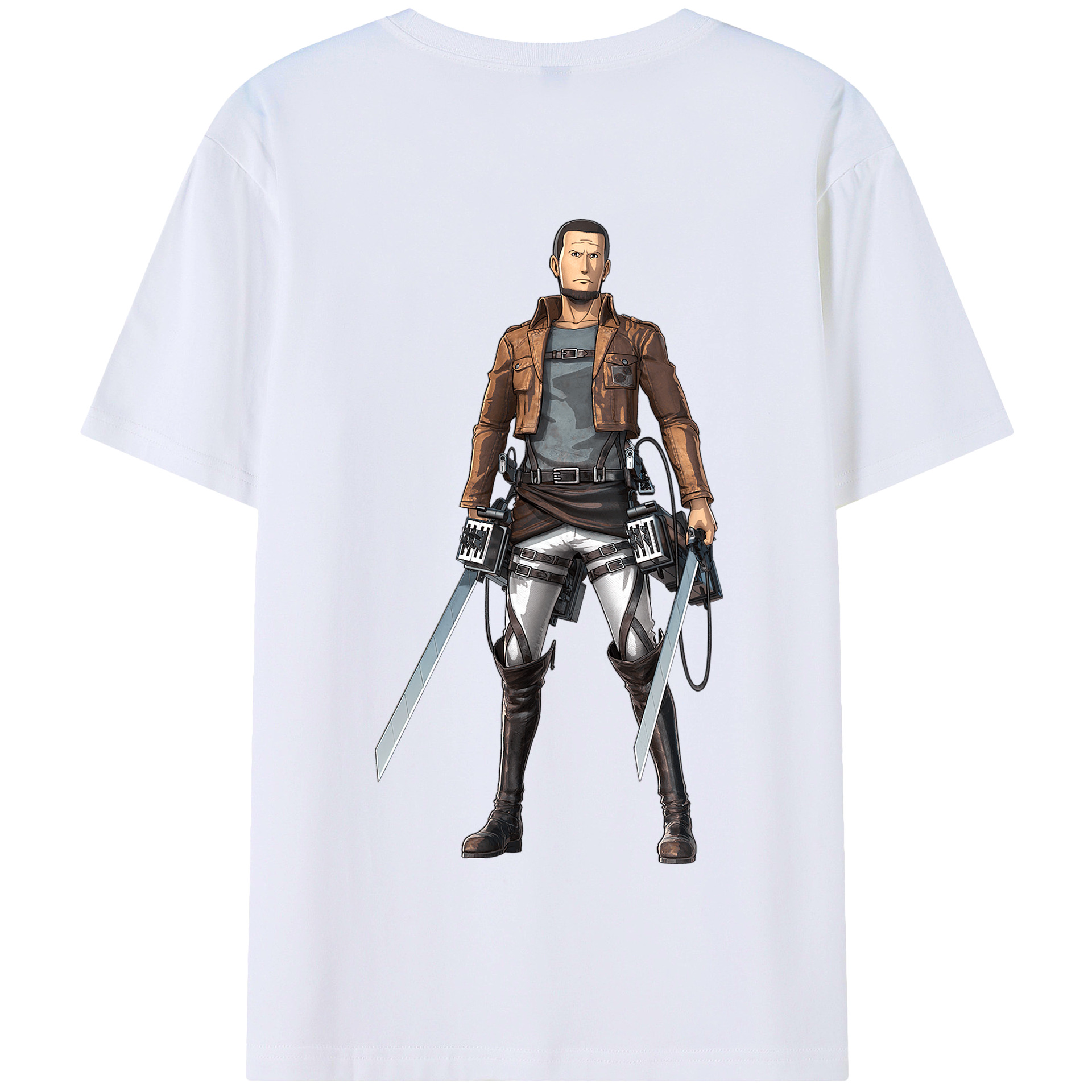 （画像用） 進撃の巨人 Attack on Titan 綿100％半袖Tシャツ（背面プリント）