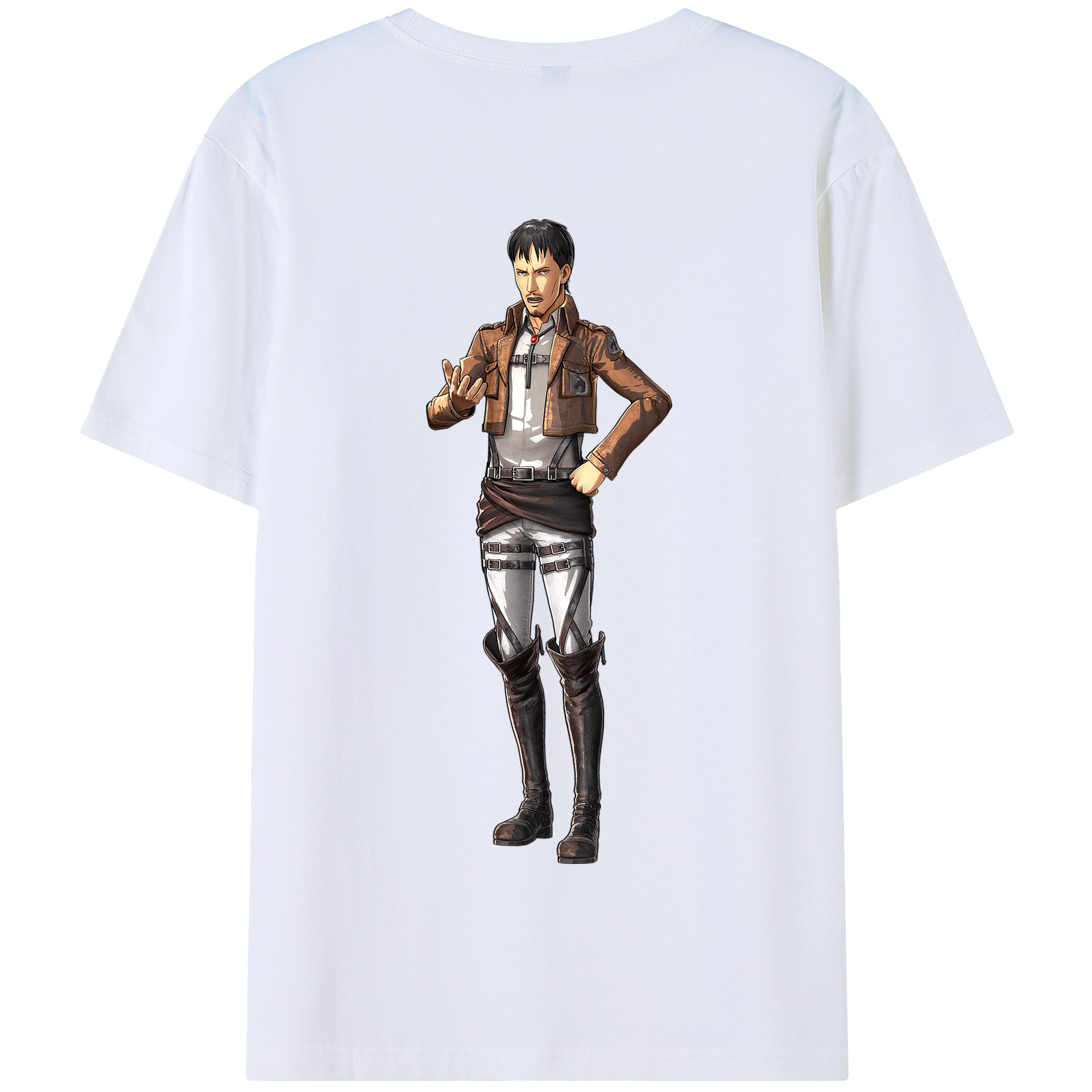 （画像用） 進撃の巨人 Attack on Titan 綿100％半袖Tシャツ（背面プリント）