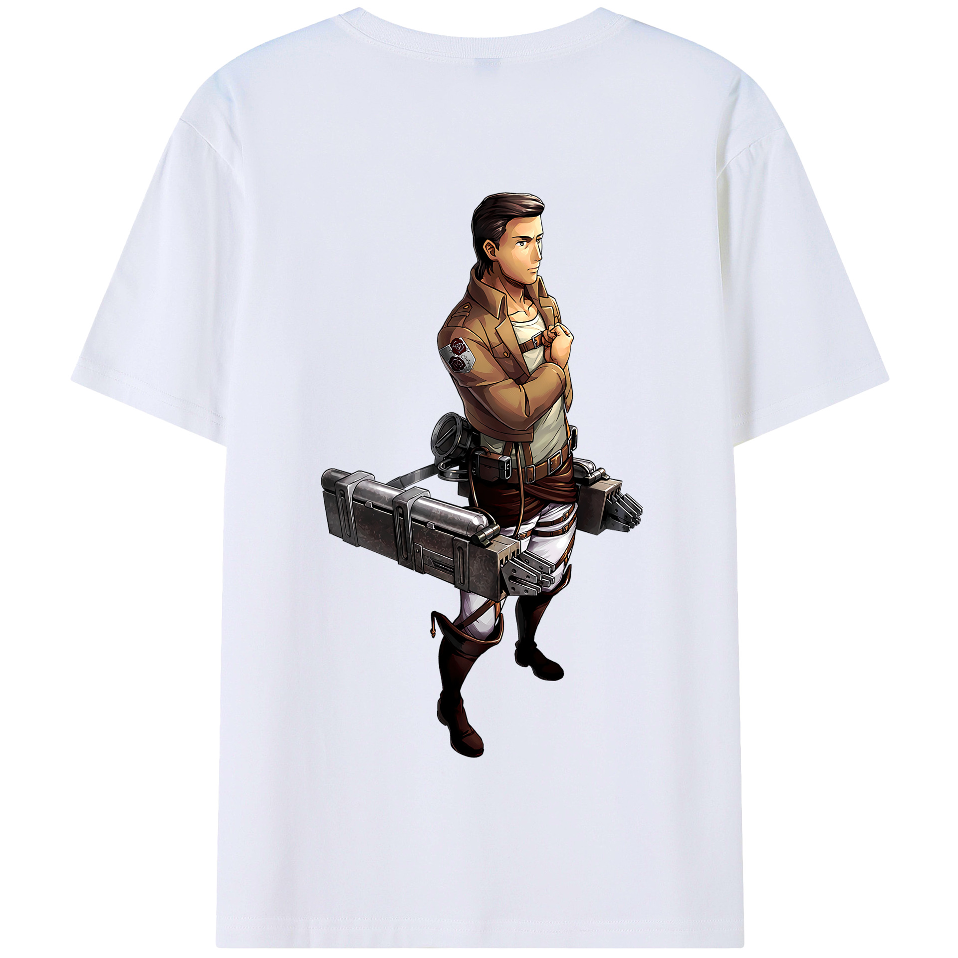 （画像用） 進撃の巨人 Attack on Titan 綿100％半袖Tシャツ（背面プリント）