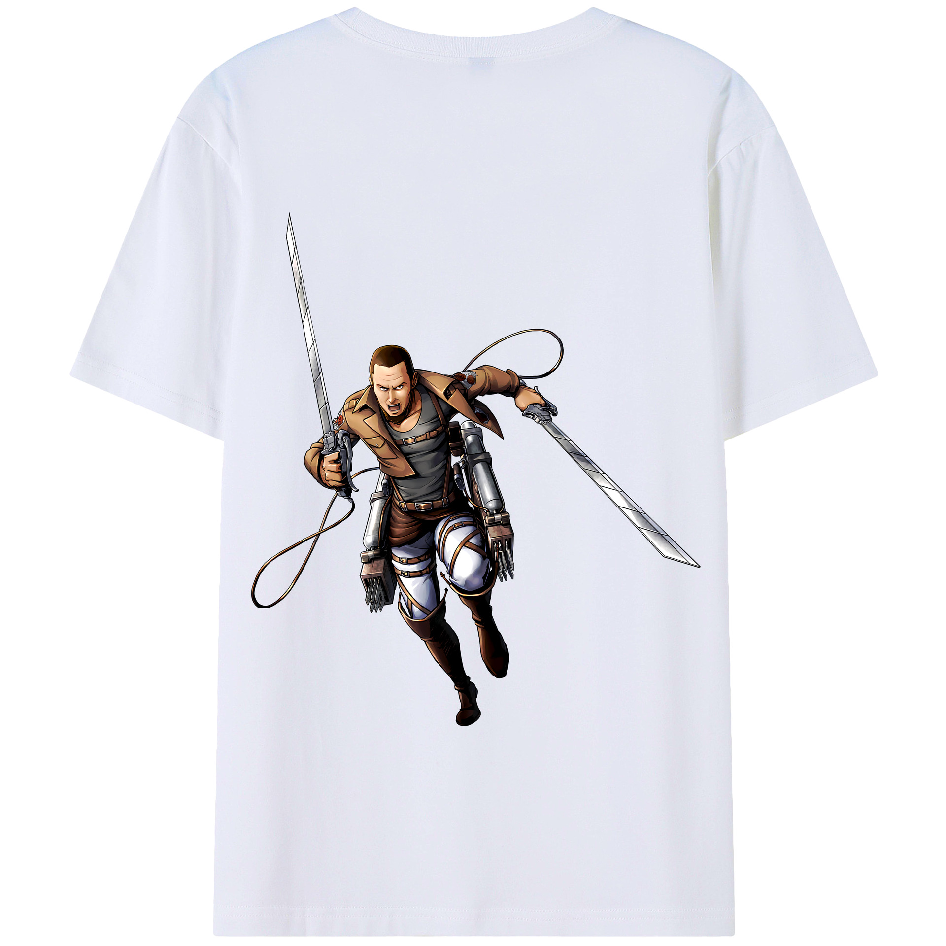 （画像用） 進撃の巨人 Attack on Titan 綿100％半袖Tシャツ（背面プリント）