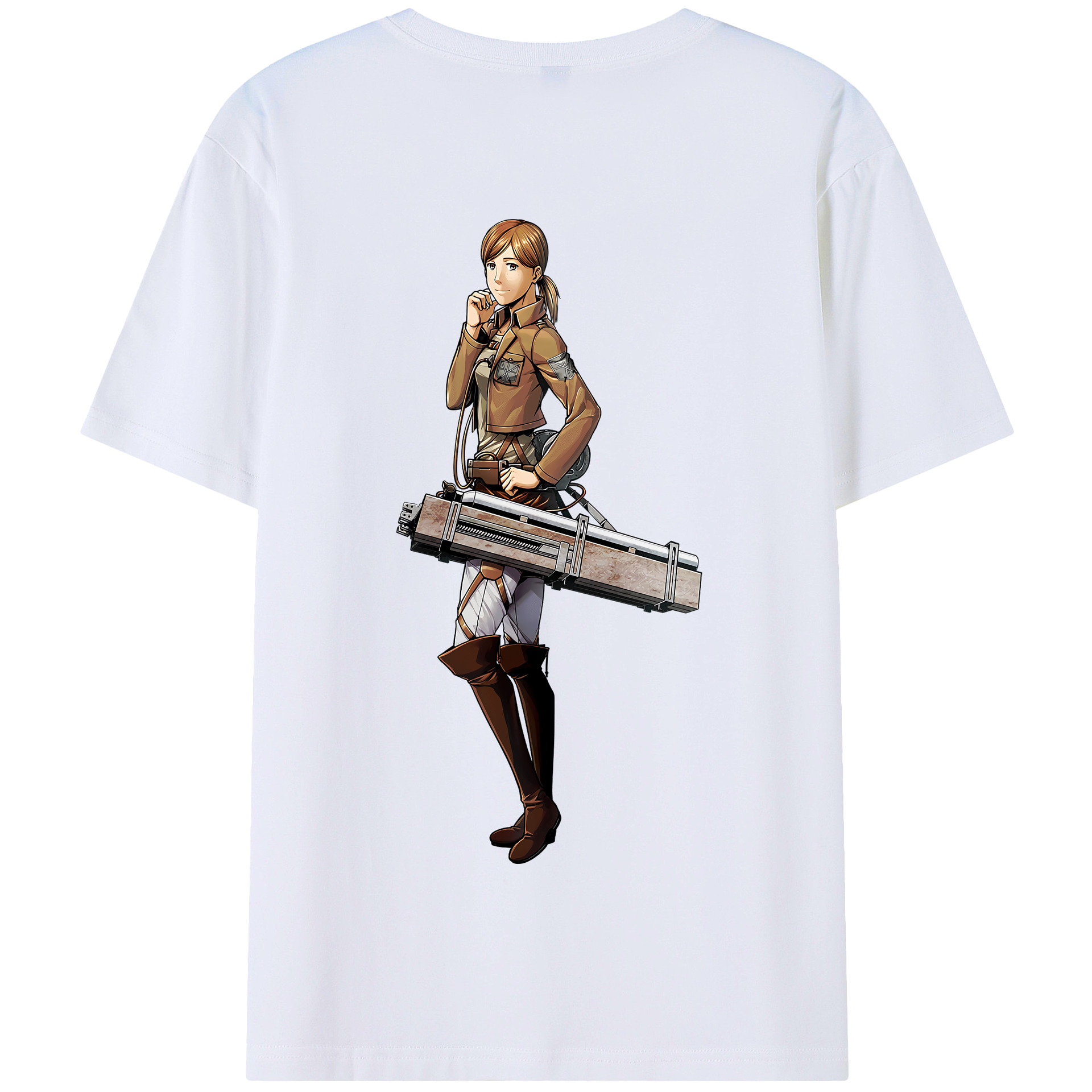（画像用） 進撃の巨人 Attack on Titan 綿100％半袖Tシャツ（背面プリント）
