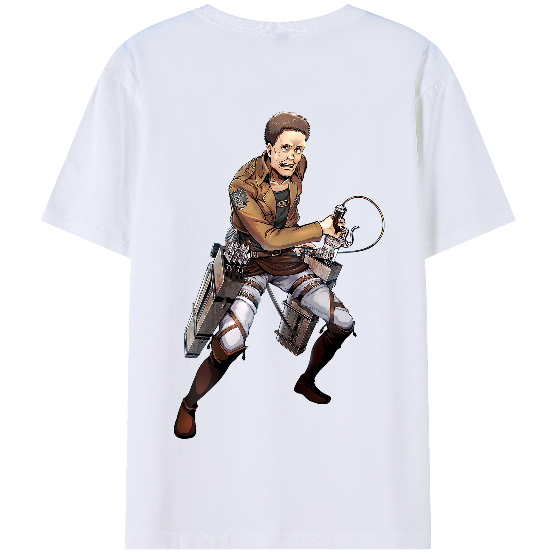 （画像用） 進撃の巨人 Attack on Titan 綿100％半袖Tシャツ（背面プリント）