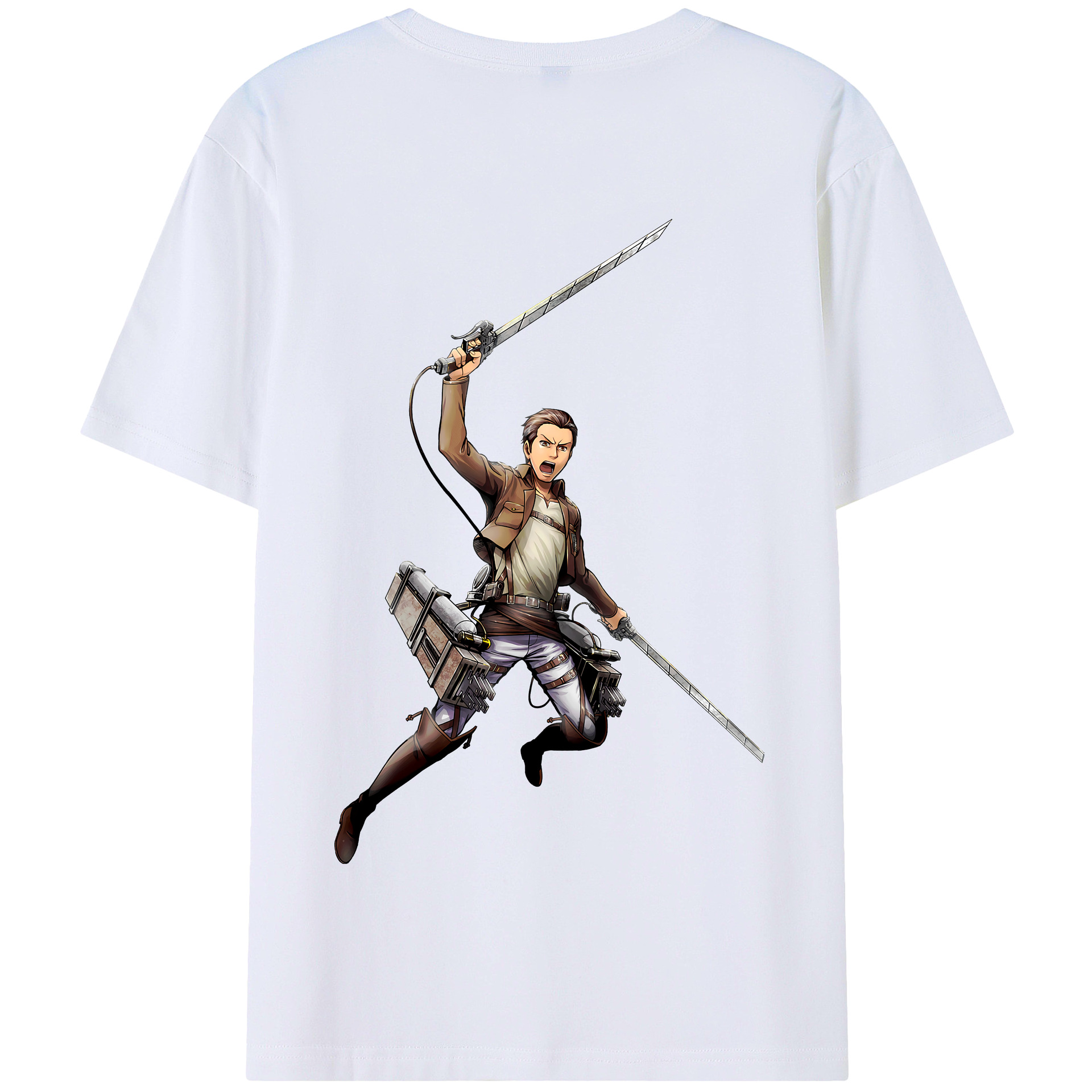 （画像用） 進撃の巨人 Attack on Titan 綿100％半袖Tシャツ（背面プリント）