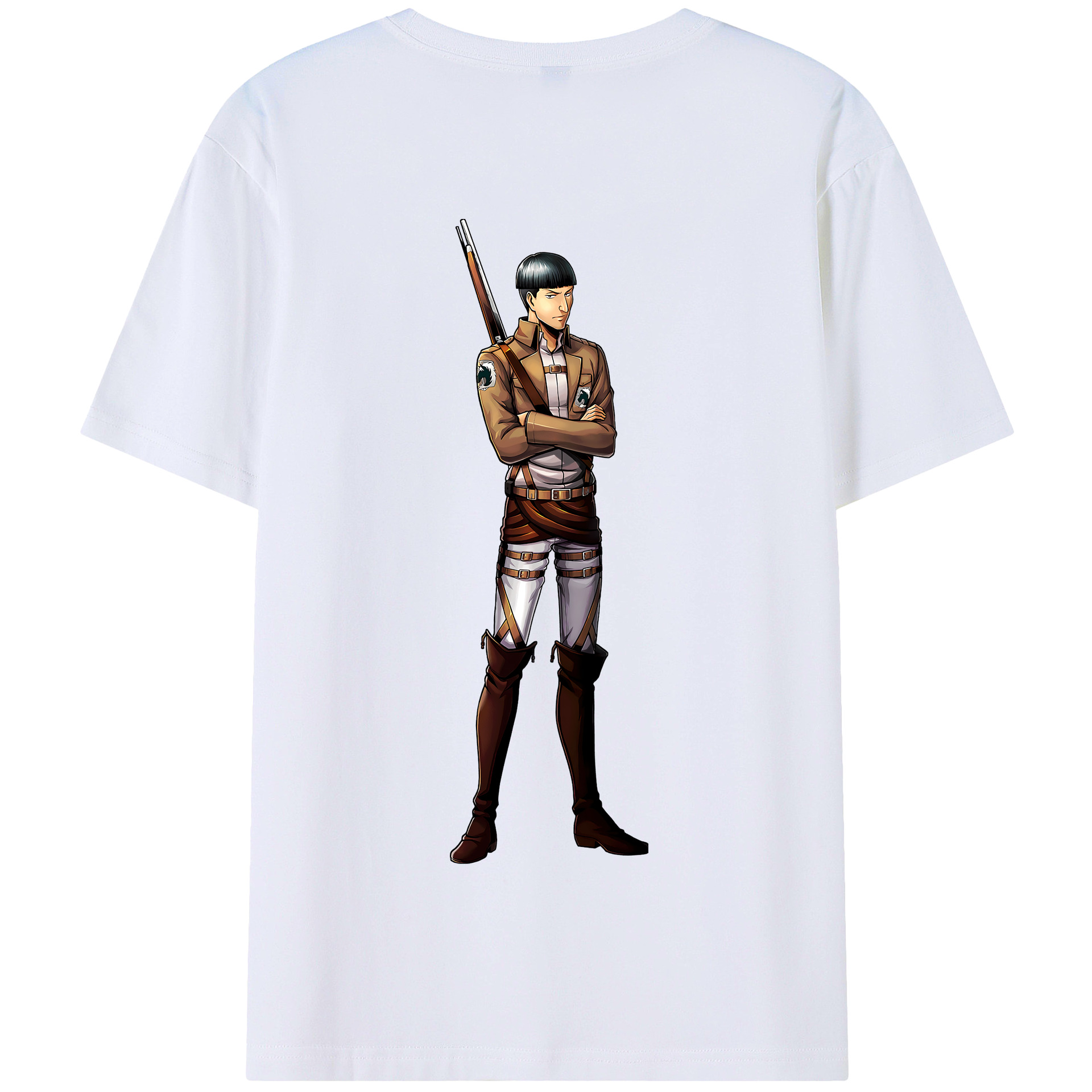 （画像用） 進撃の巨人 Attack on Titan 綿100％半袖Tシャツ（背面プリント）