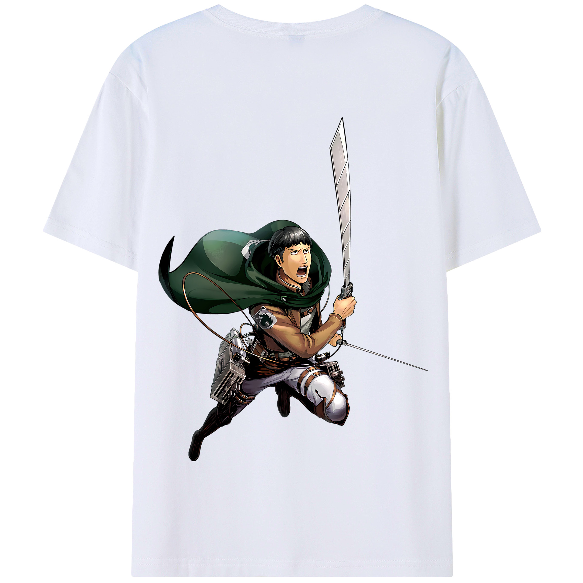 （画像用） 進撃の巨人 Attack on Titan 綿100％半袖Tシャツ（背面プリント）