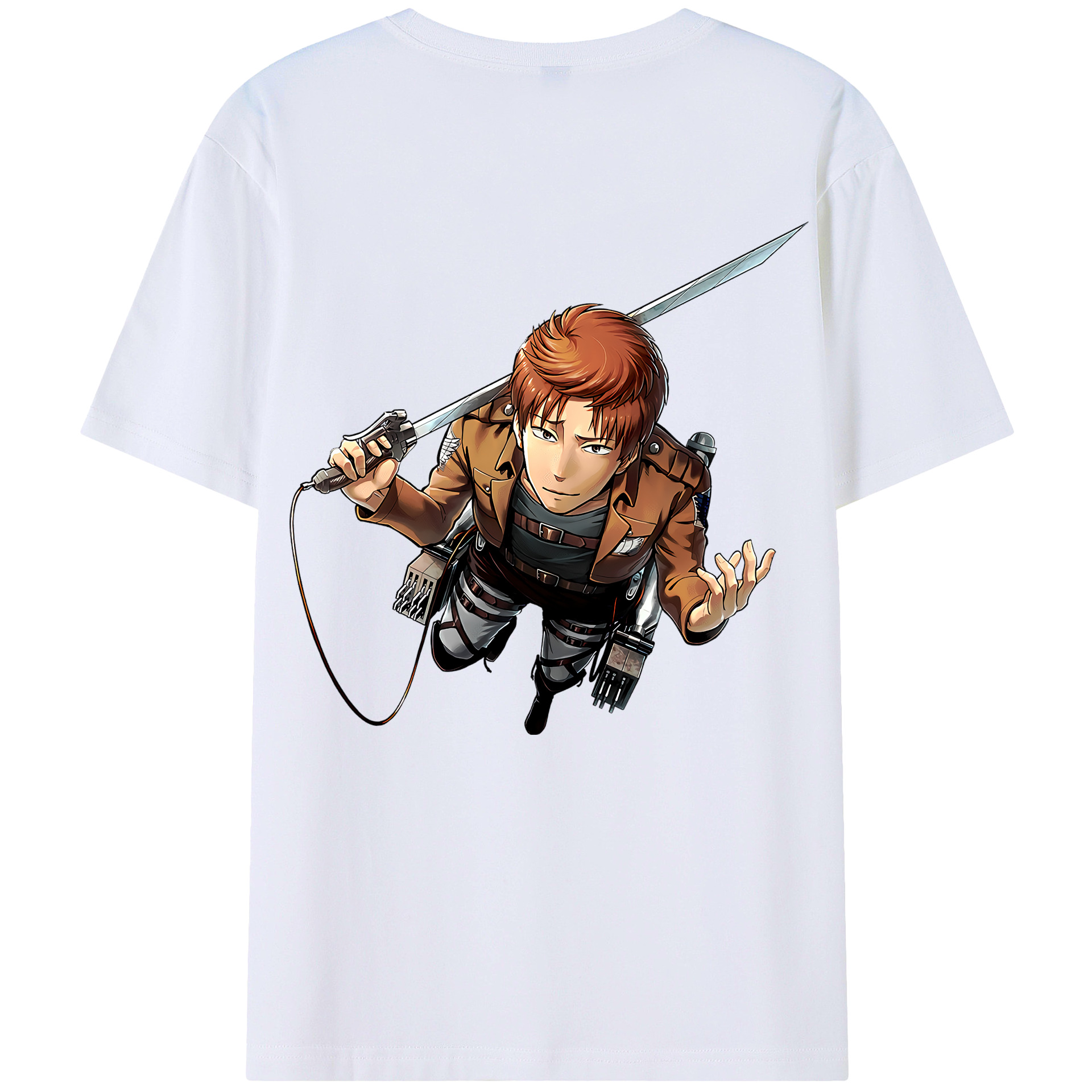 （画像用） 進撃の巨人 Attack on Titan 綿100％半袖Tシャツ（背面プリント）