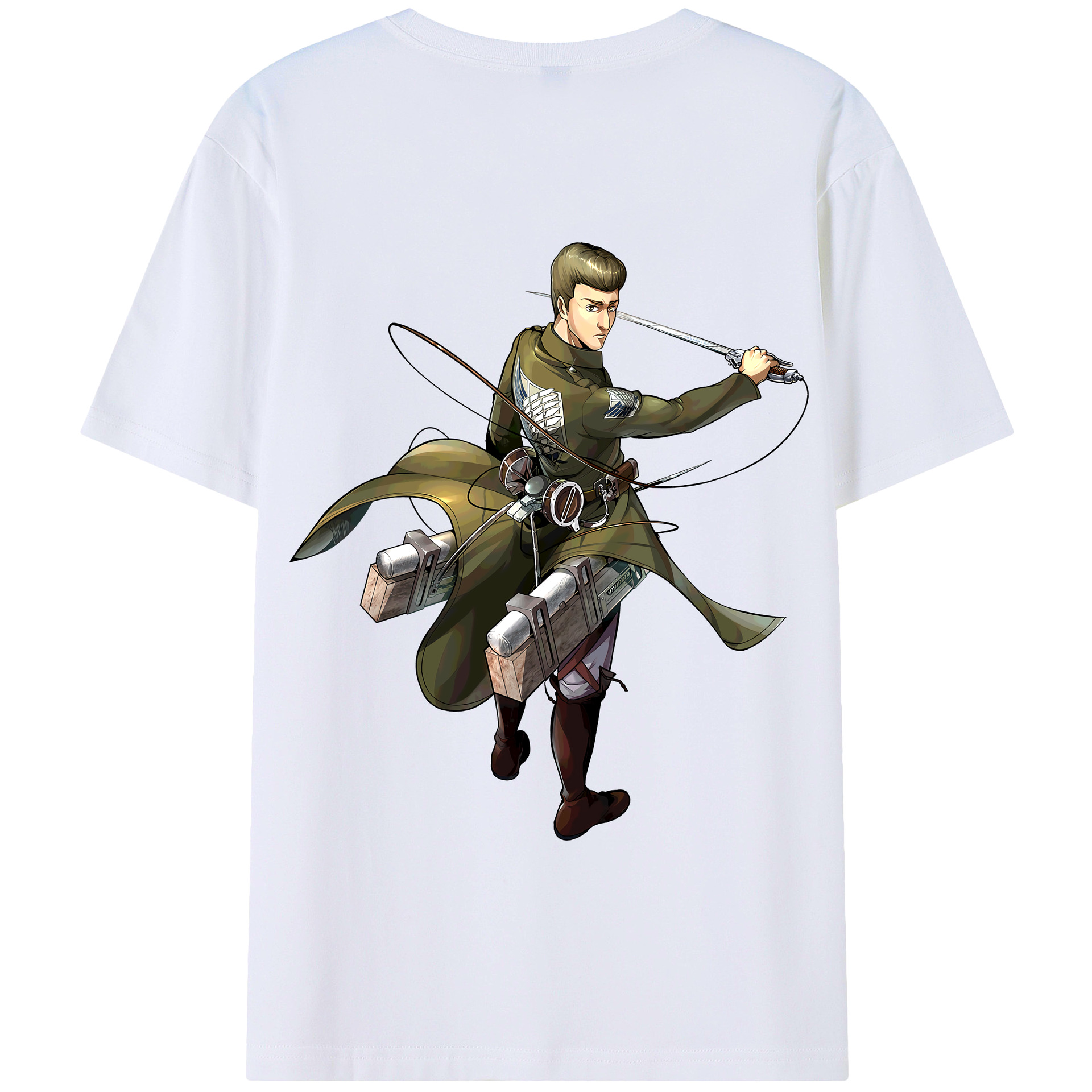（画像用） 進撃の巨人 Attack on Titan 綿100％半袖Tシャツ（背面プリント）