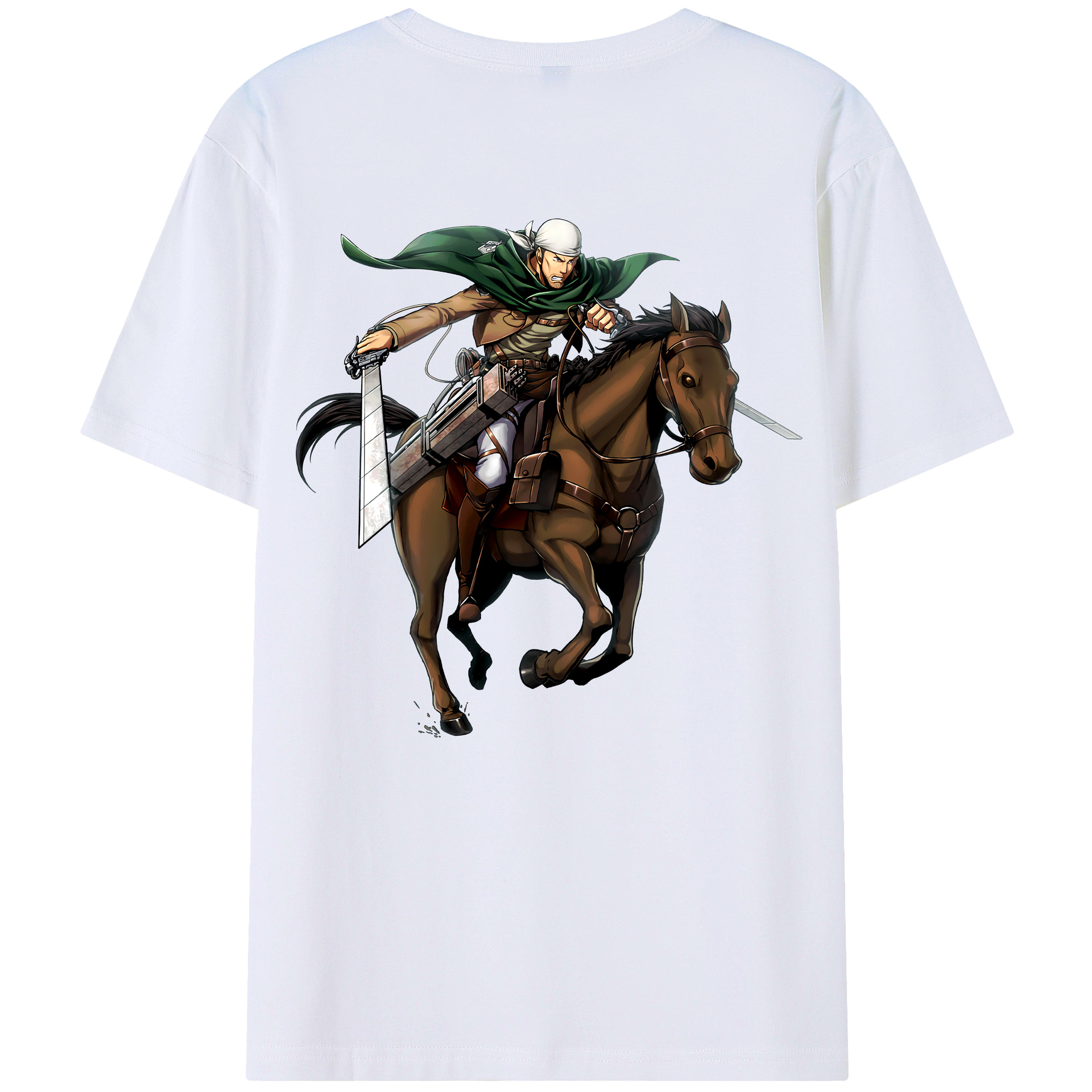 （画像用） 進撃の巨人 Attack on Titan 綿100％半袖Tシャツ（背面プリント）