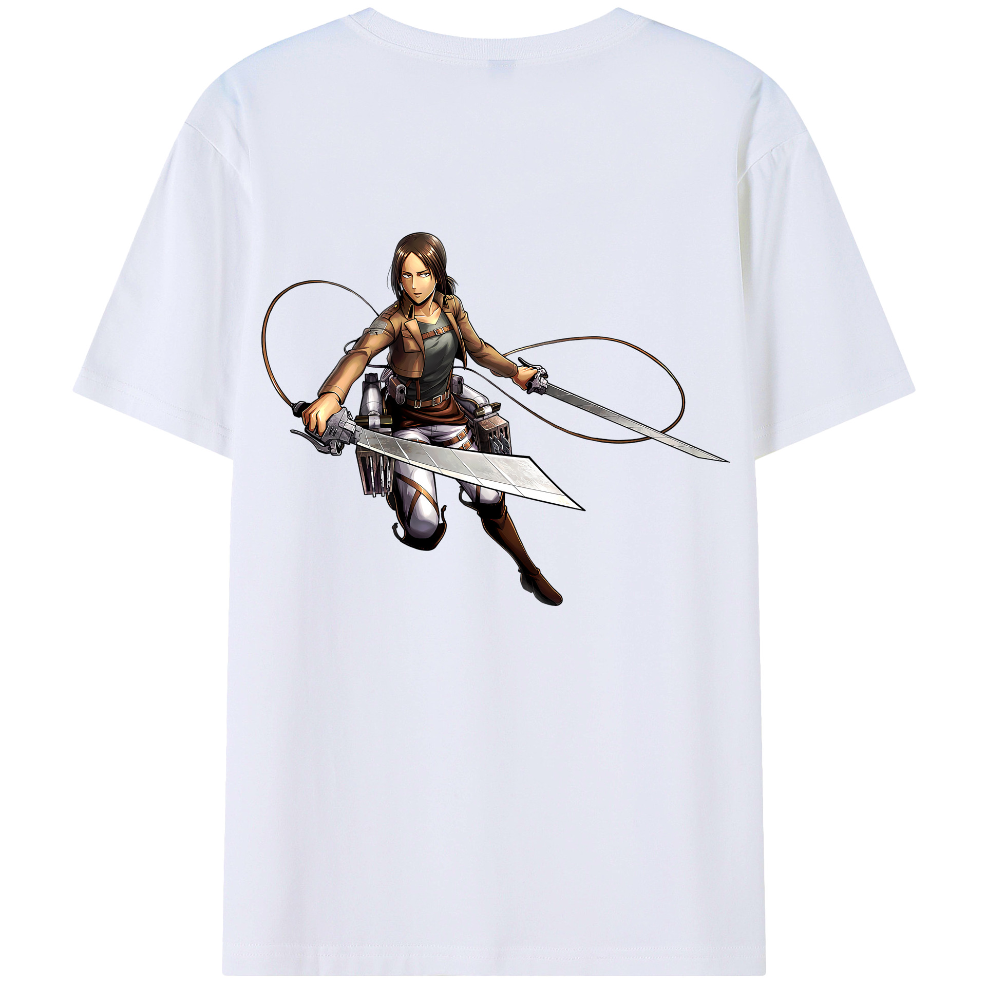 （画像用） 進撃の巨人 Attack on Titan 綿100％半袖Tシャツ（背面プリント）