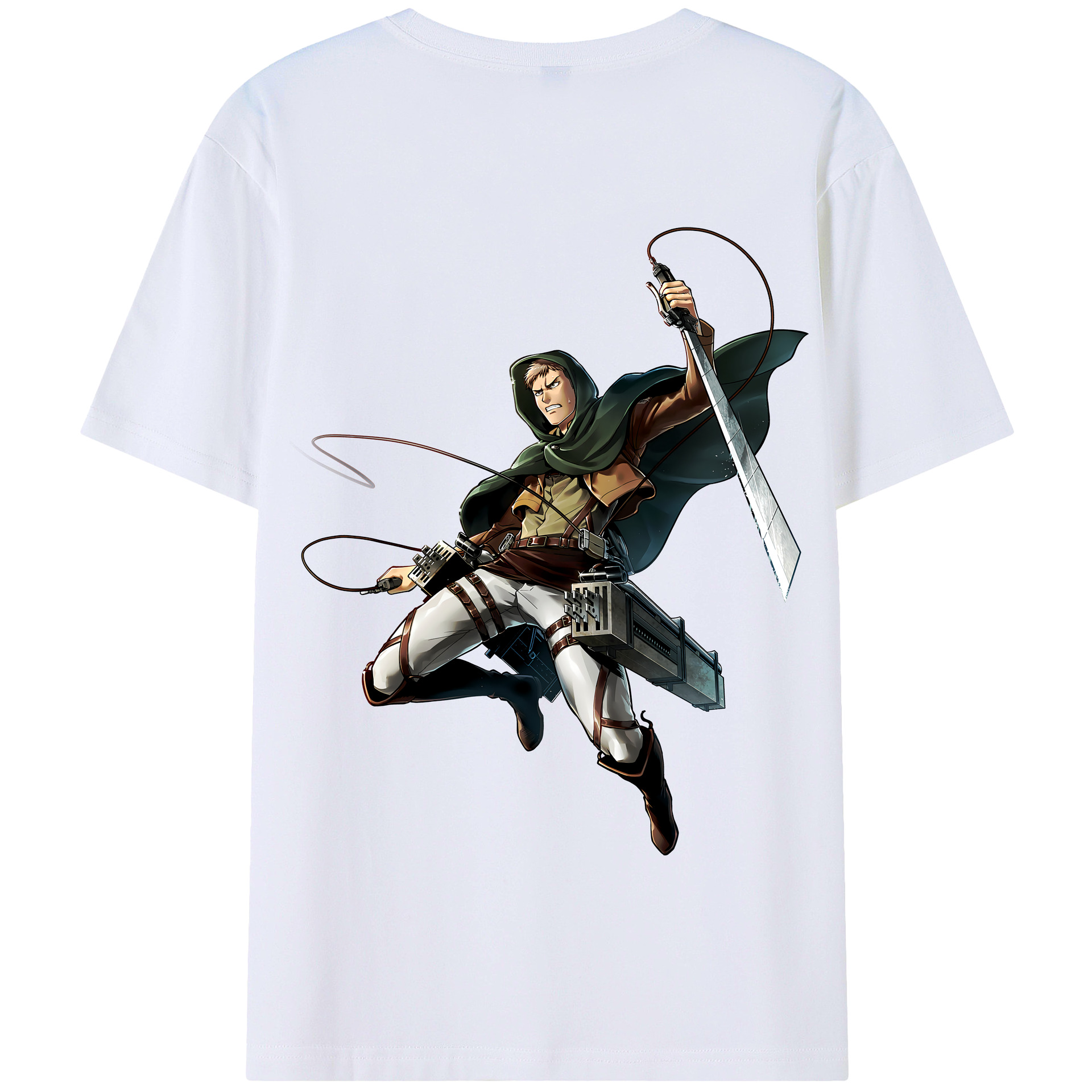 （画像用） 進撃の巨人 Attack on Titan 綿100％半袖Tシャツ（背面プリント）