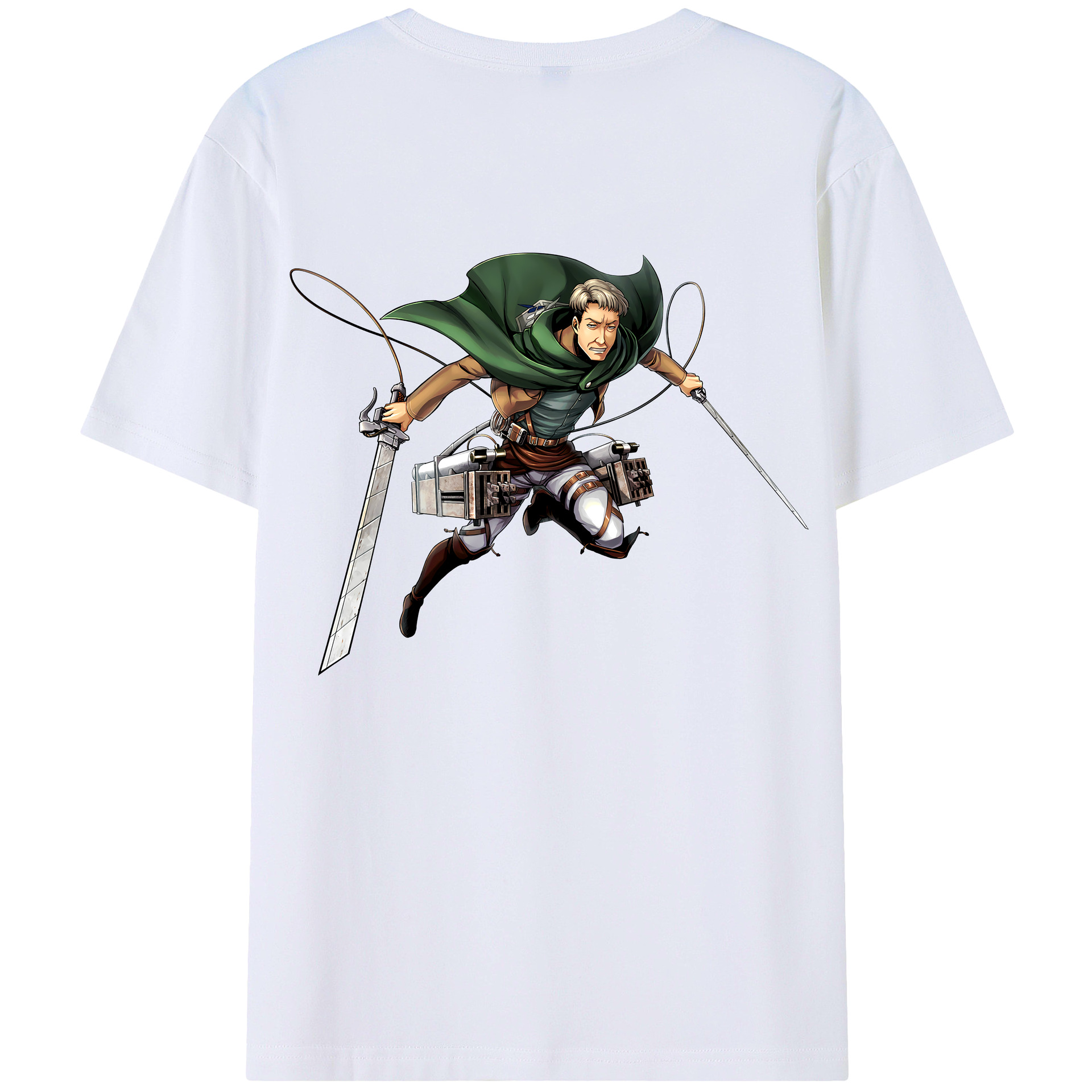 （画像用） 進撃の巨人 Attack on Titan 綿100％半袖Tシャツ（背面プリント）