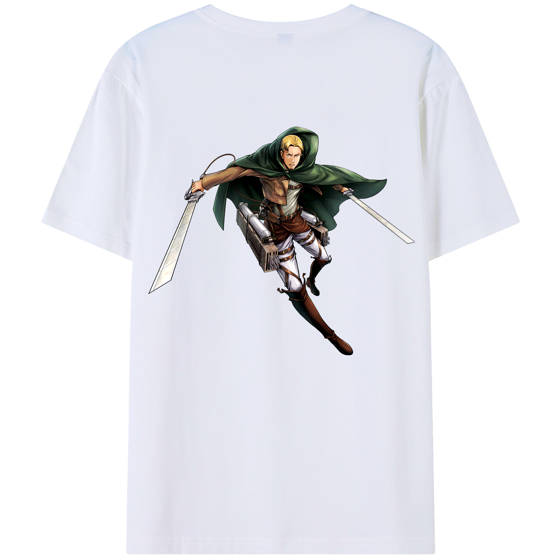 （画像用） 進撃の巨人 Attack on Titan 綿100％半袖Tシャツ（背面プリント）