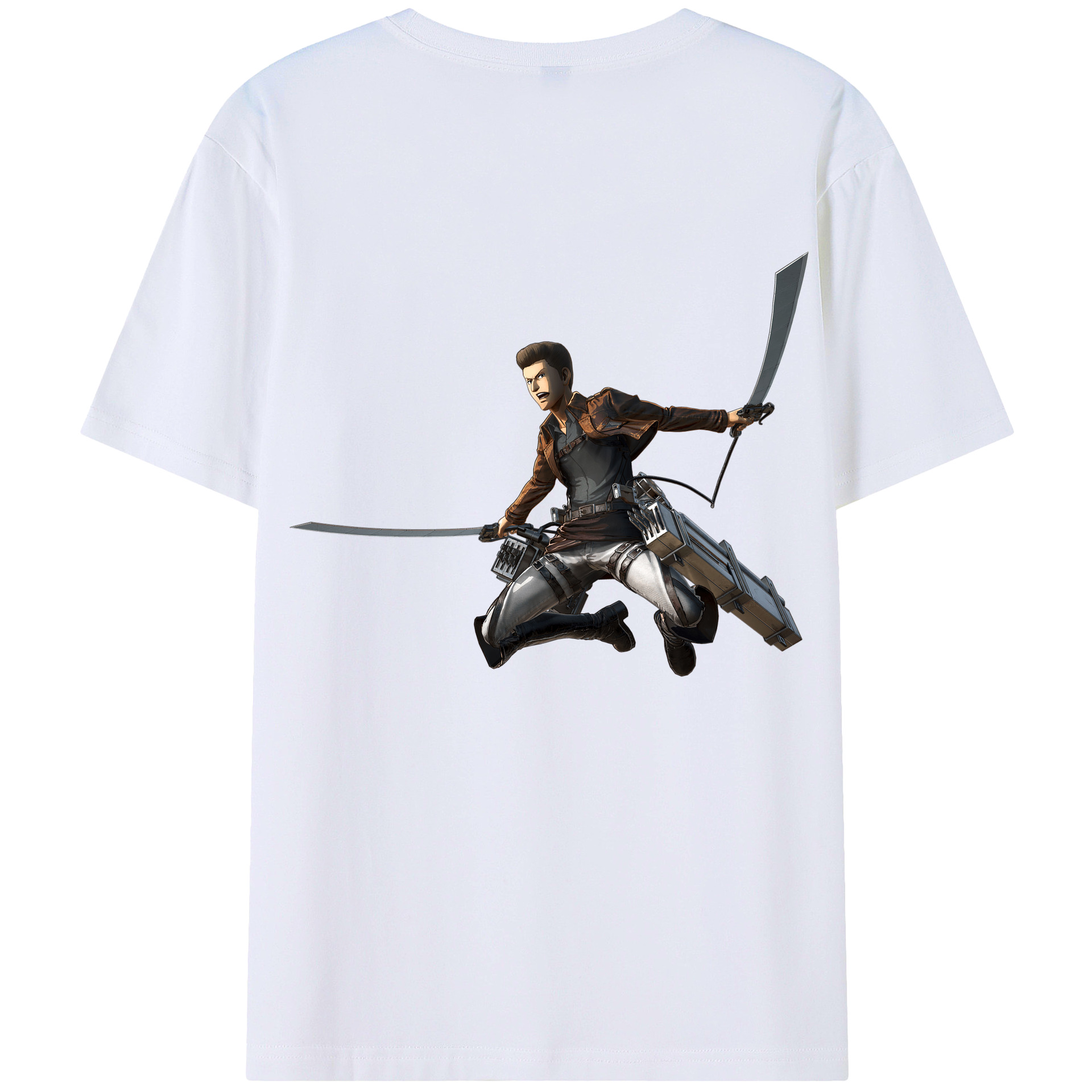 （画像用） 進撃の巨人 Attack on Titan 綿100％半袖Tシャツ（背面プリント）