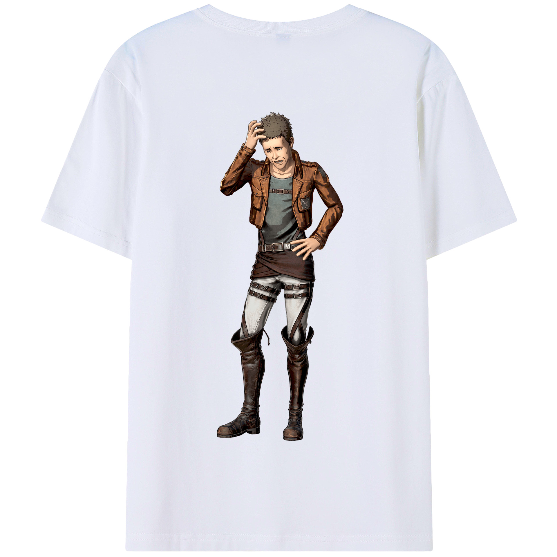 （画像用） 進撃の巨人 Attack on Titan 綿100％半袖Tシャツ（背面プリント）