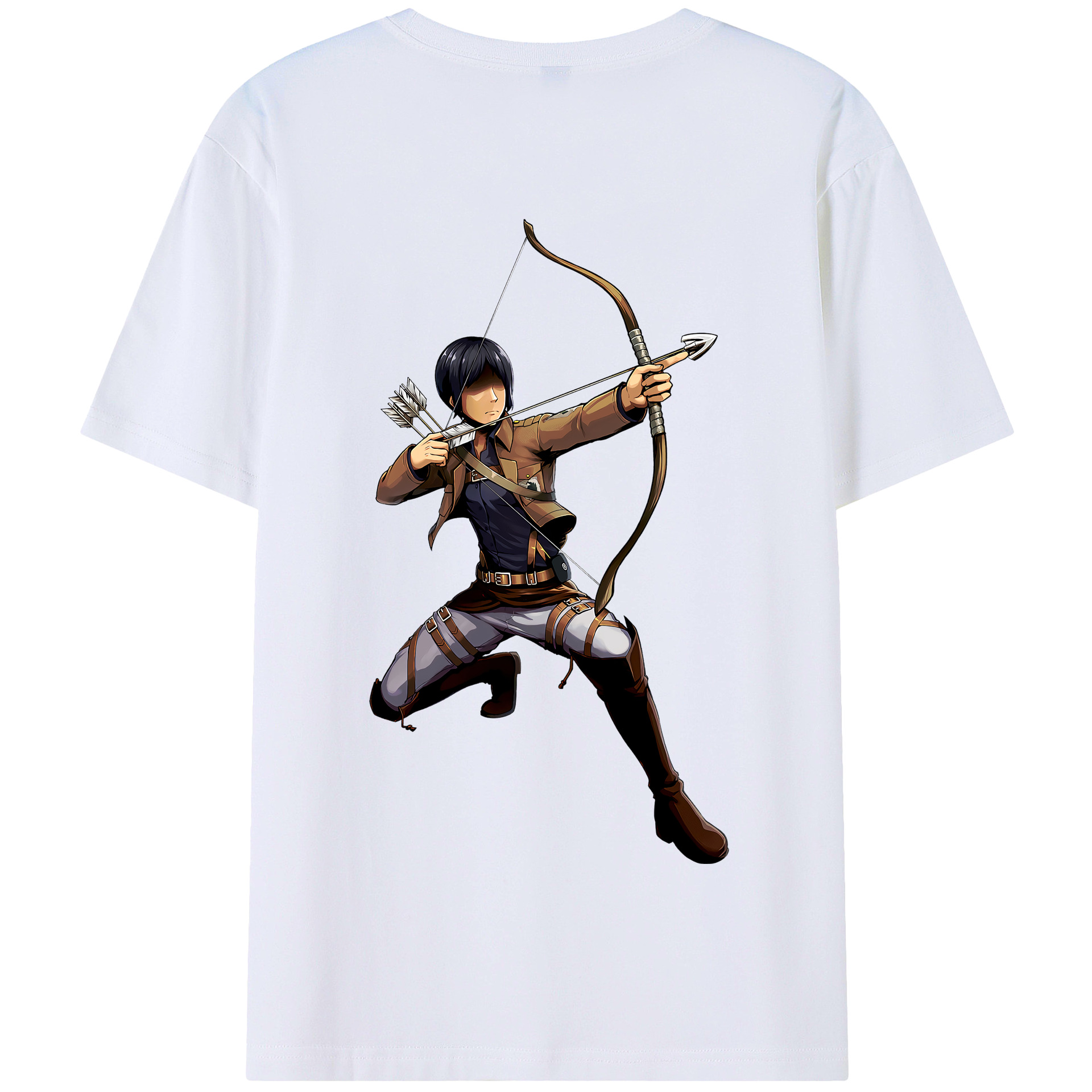 （画像用） 進撃の巨人 Attack on Titan 綿100％半袖Tシャツ（背面プリント）