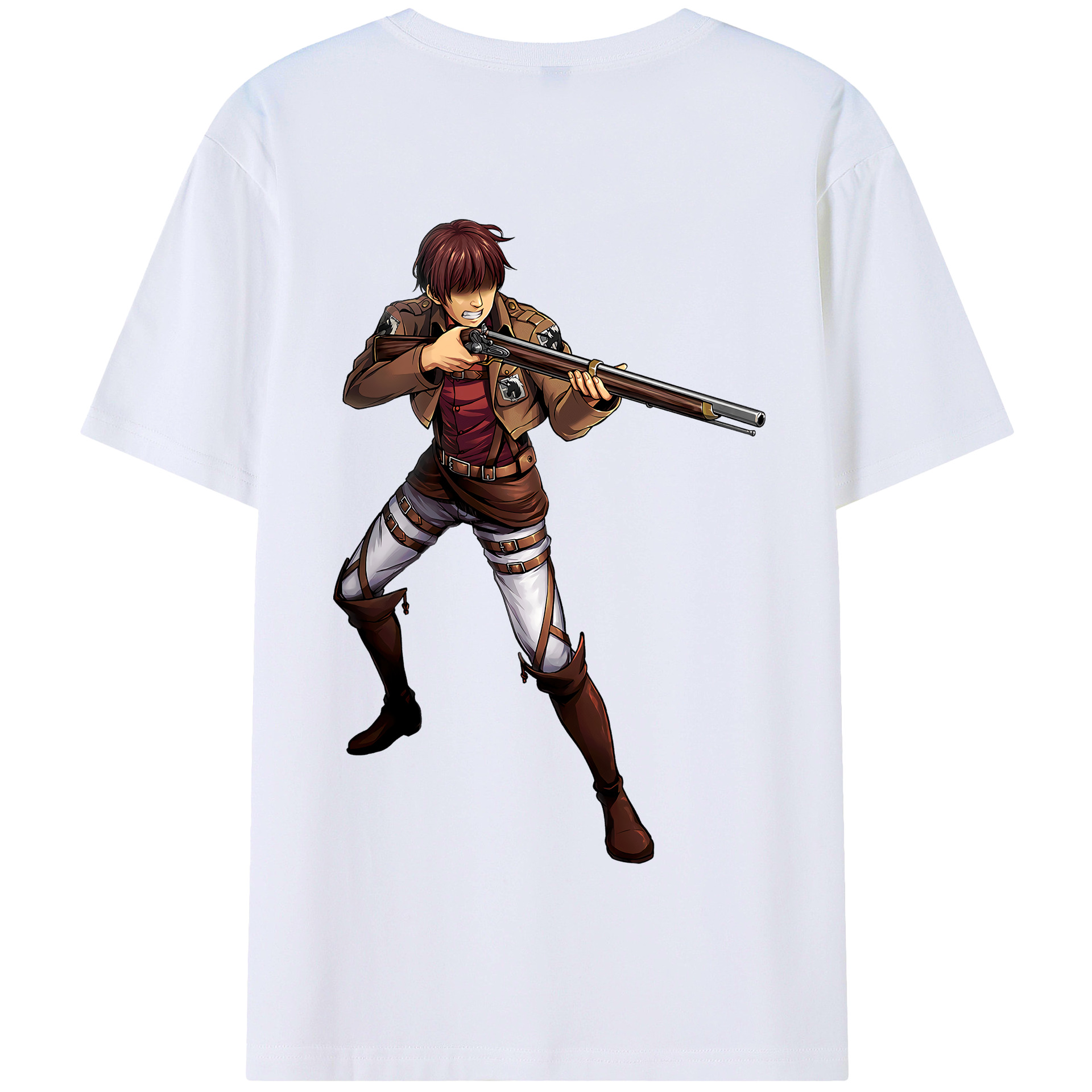 （画像用） 進撃の巨人 Attack on Titan 綿100％半袖Tシャツ（背面プリント）