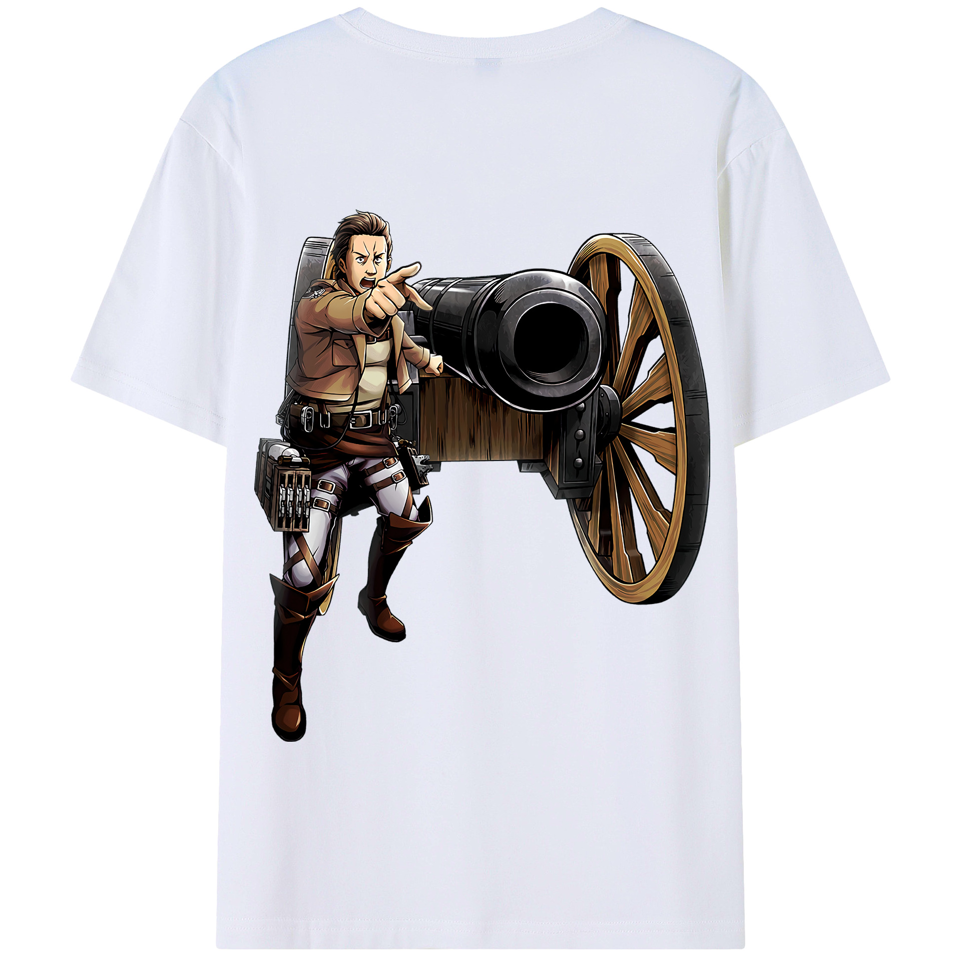 （画像用） 進撃の巨人 Attack on Titan 綿100％半袖Tシャツ（背面プリント）