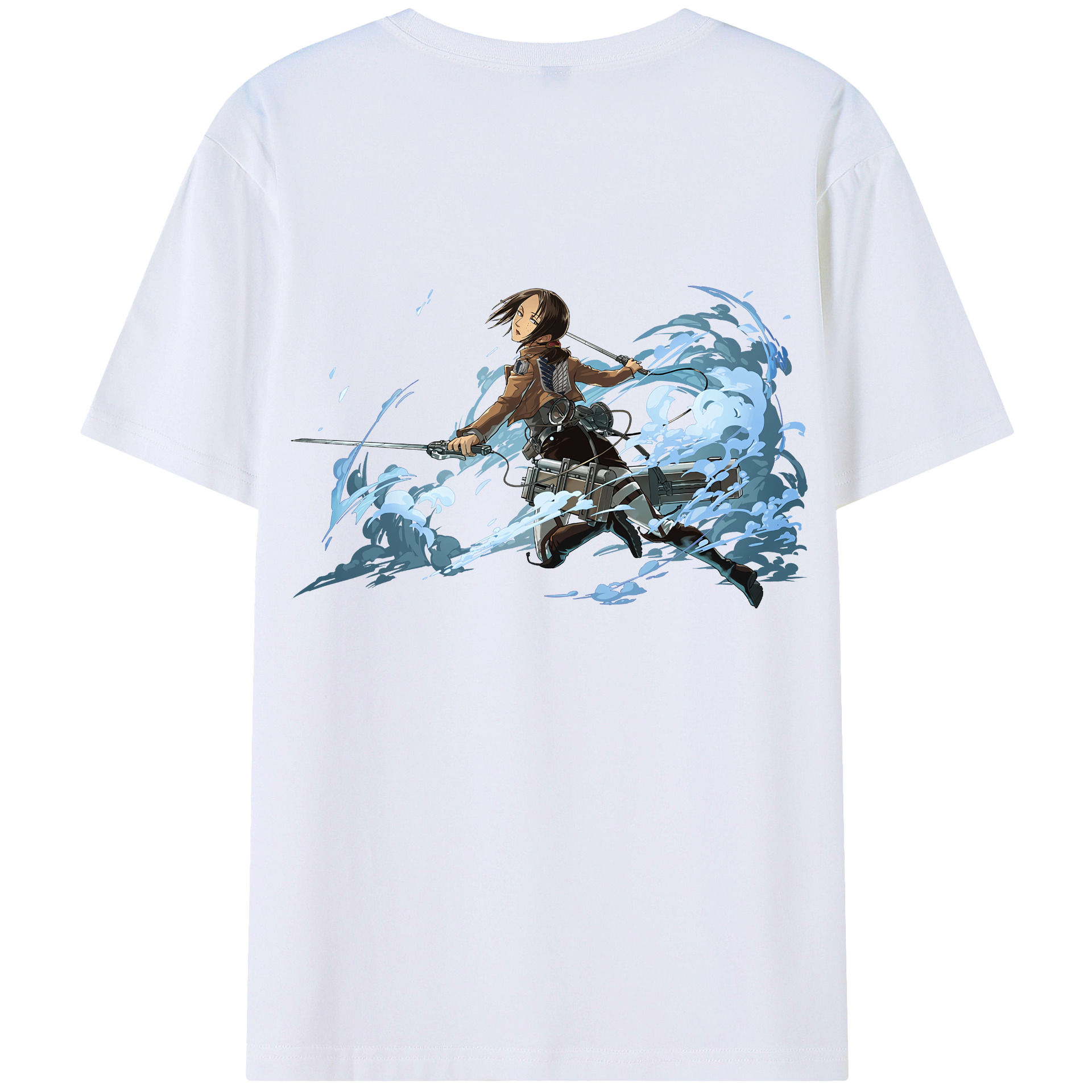 （画像用） 進撃の巨人 Attack on Titan 綿100％半袖Tシャツ（背面プリント）