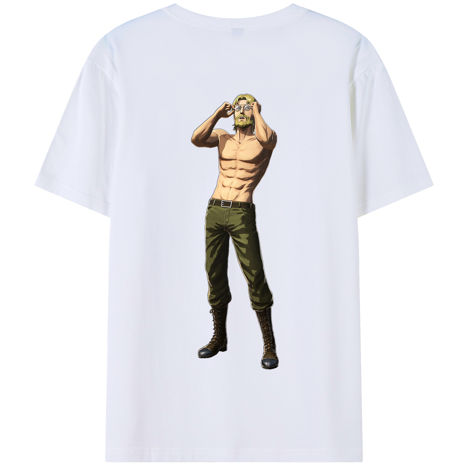 （画像用） 進撃の巨人 Attack on Titan 綿100％半袖Tシャツ（背面プリント）