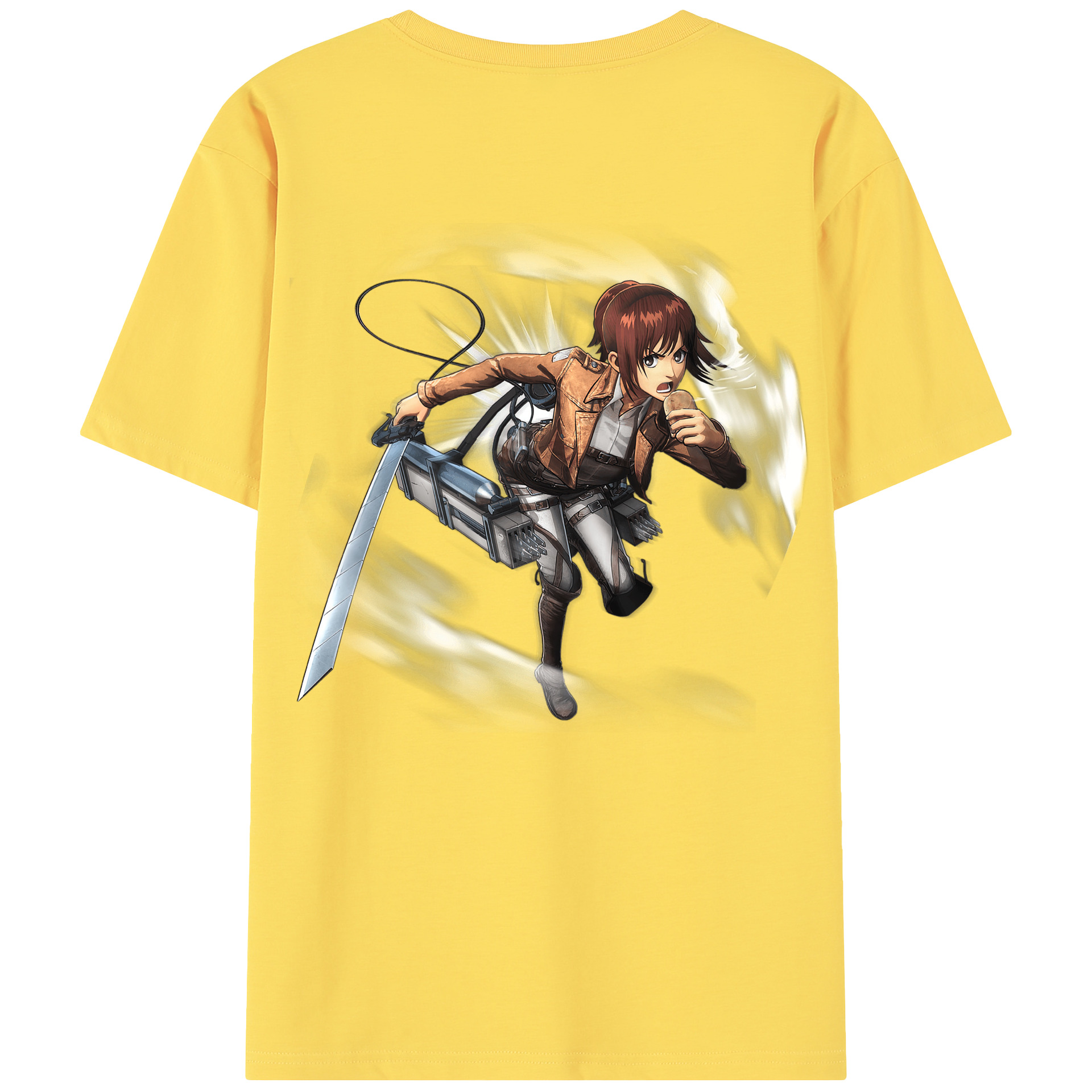 （画像用） 進撃の巨人 サシャ·ブラウス Attack on Titan Sasha Blaus 綿100％半袖Tシャツ（背面プリント）