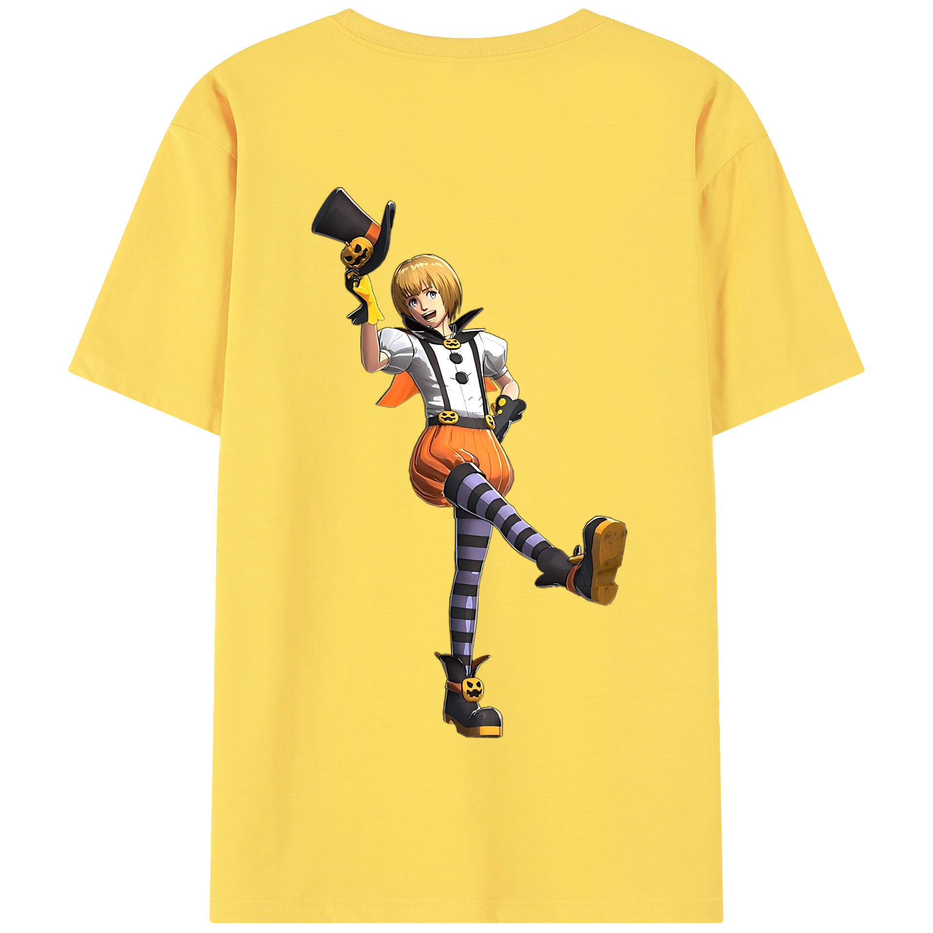 （画像用） 進撃の巨人 アルミン·アルレルト Attack on Titan Armin Arlert 綿100％半袖Tシャツ（背面プリント）