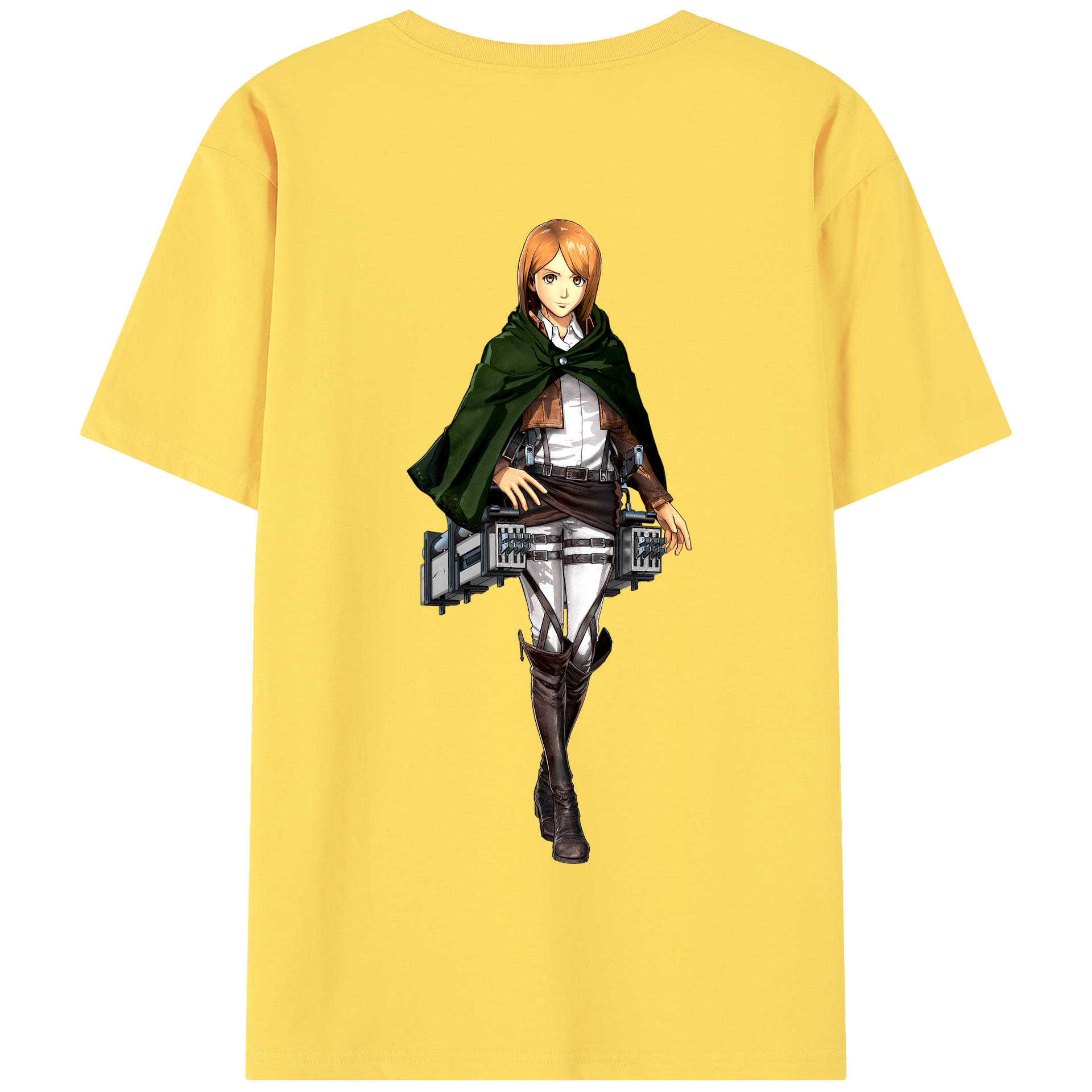 （画像用） 進撃の巨人 ペトラ·ラル Attack on Titan Petra Rall 綿100％半袖Tシャツ（背面プリント）