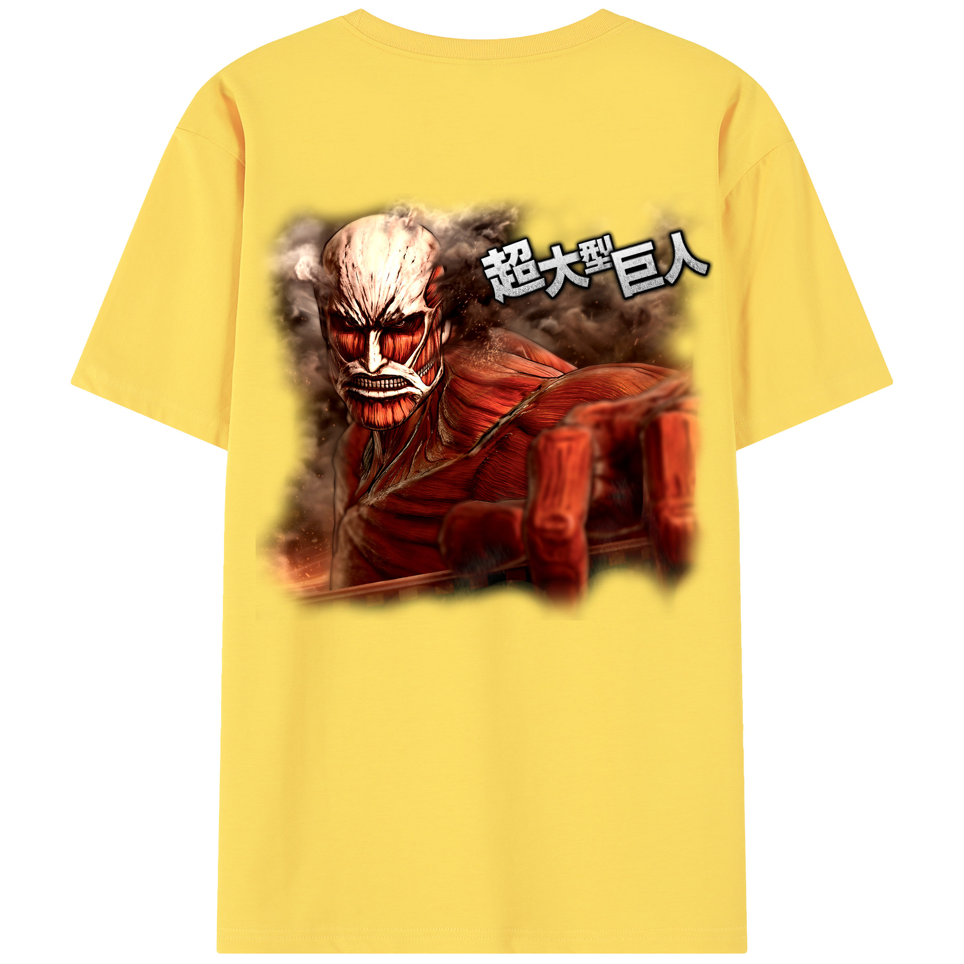 （画像用） 進撃の巨人 Attack on Titan 綿100％半袖Tシャツ（背面プリント）