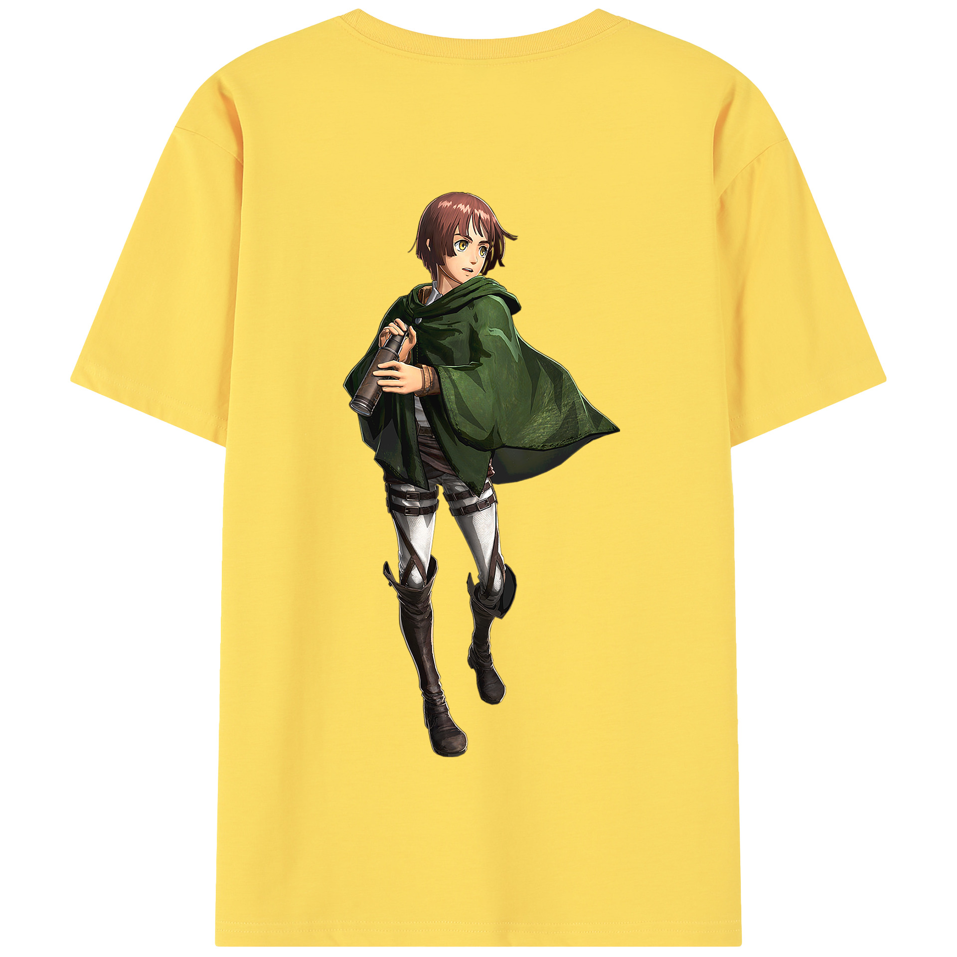 （画像用） 進撃の巨人 Attack on Titan 綿100％半袖Tシャツ（背面プリント）
