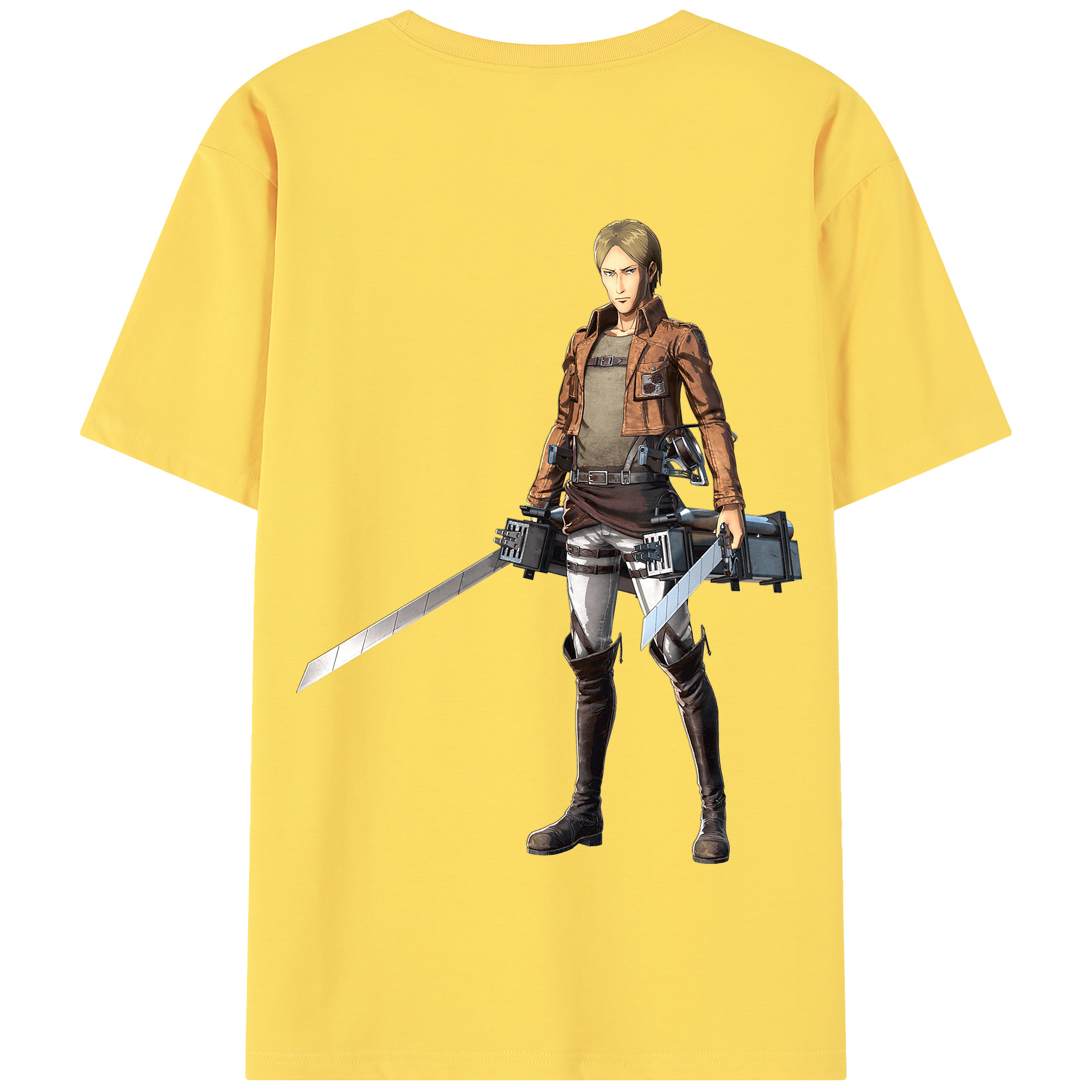 （画像用） 進撃の巨人 Attack on Titan 綿100％半袖Tシャツ（背面プリント）