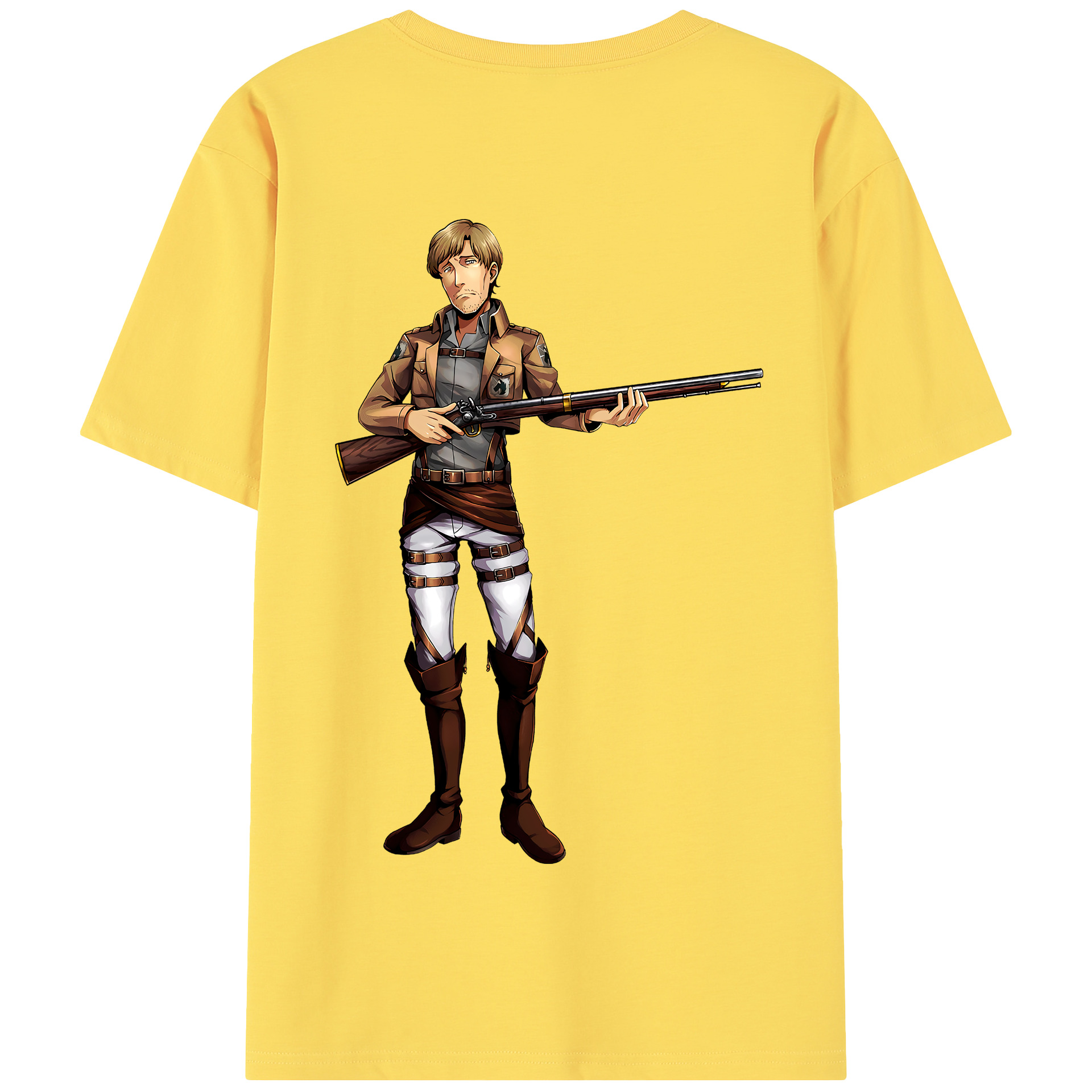 （画像用） 進撃の巨人 Attack on Titan 綿100％半袖Tシャツ（背面プリント）