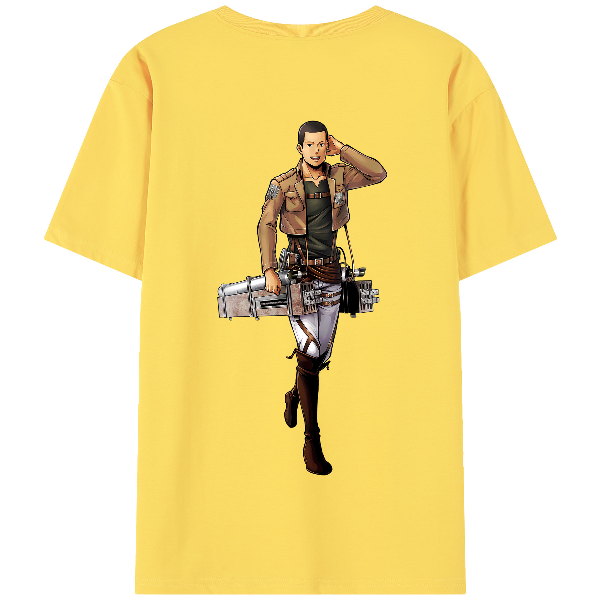 （画像用） 進撃の巨人 Attack on Titan 綿100％半袖Tシャツ（背面プリント）
