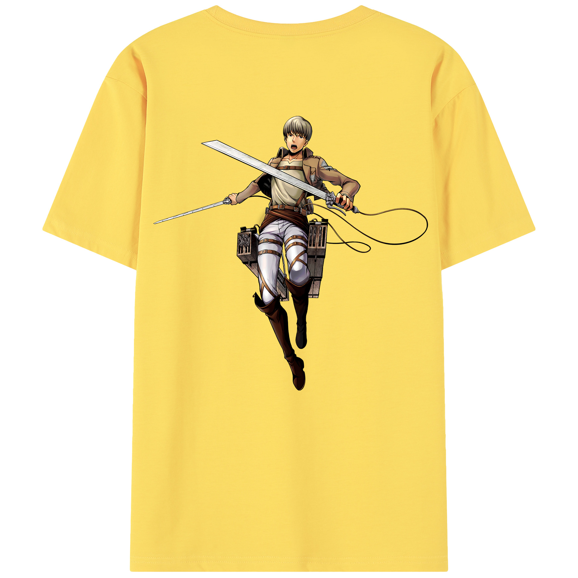 （画像用） 進撃の巨人 Attack on Titan 綿100％半袖Tシャツ（背面プリント）