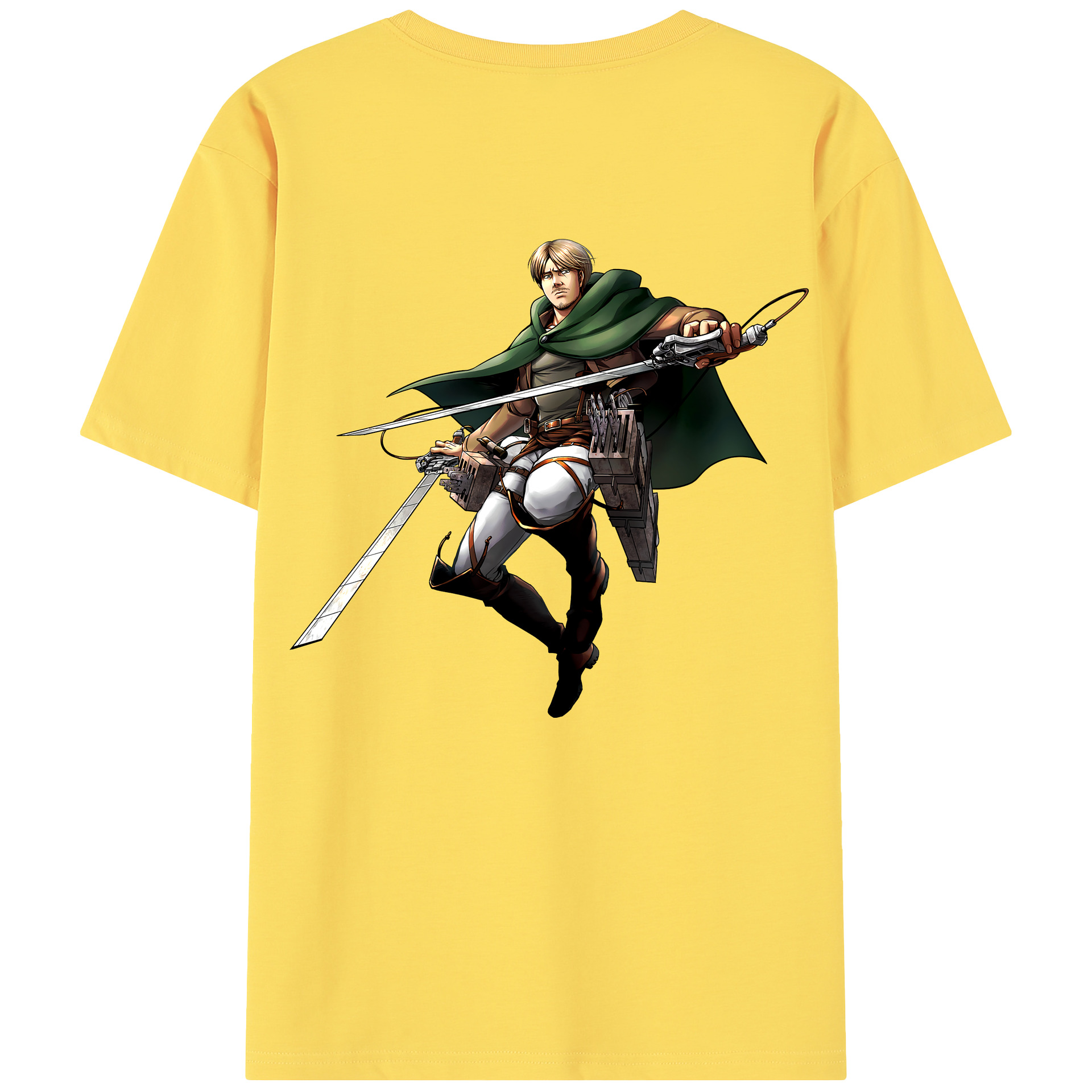 （画像用） 進撃の巨人 Attack on Titan 綿100％半袖Tシャツ（背面プリント）