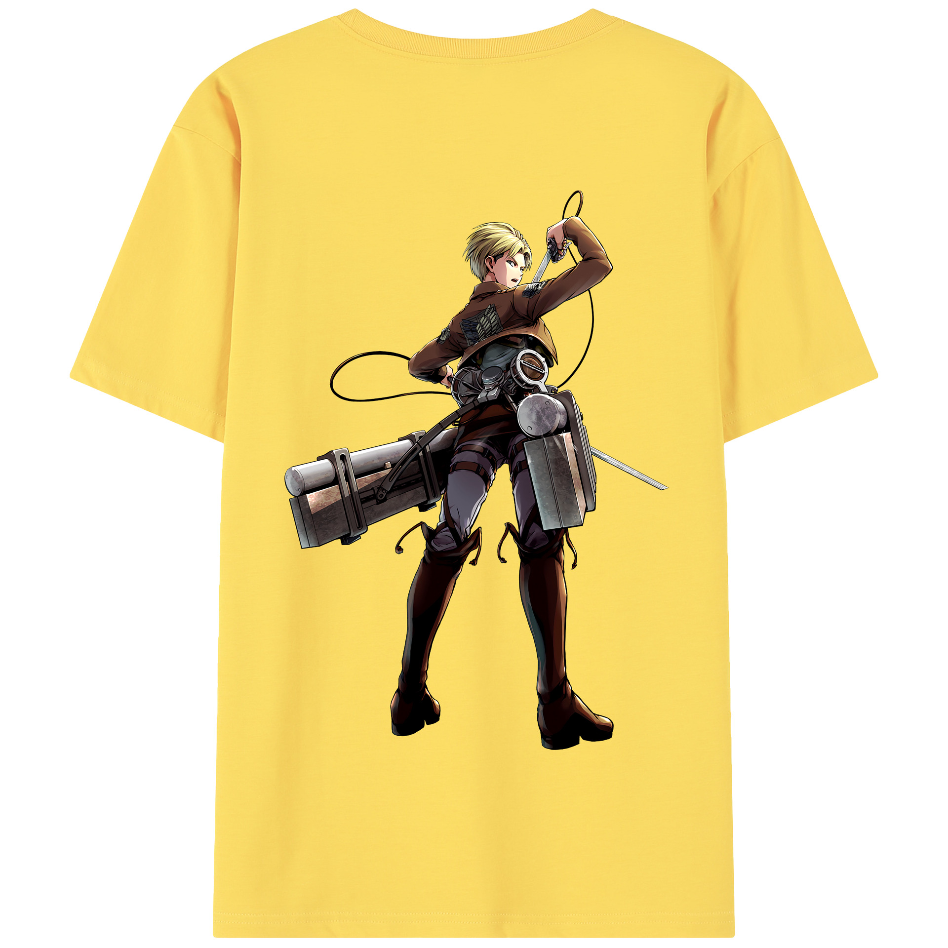 （画像用） 進撃の巨人 Attack on Titan 綿100％半袖Tシャツ（背面プリント）